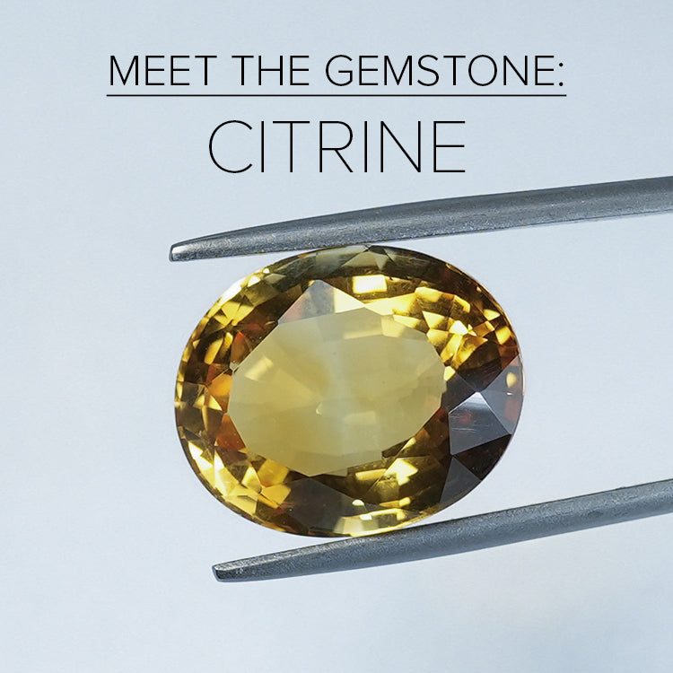 Popsicle Citrine & Diamond Necklace