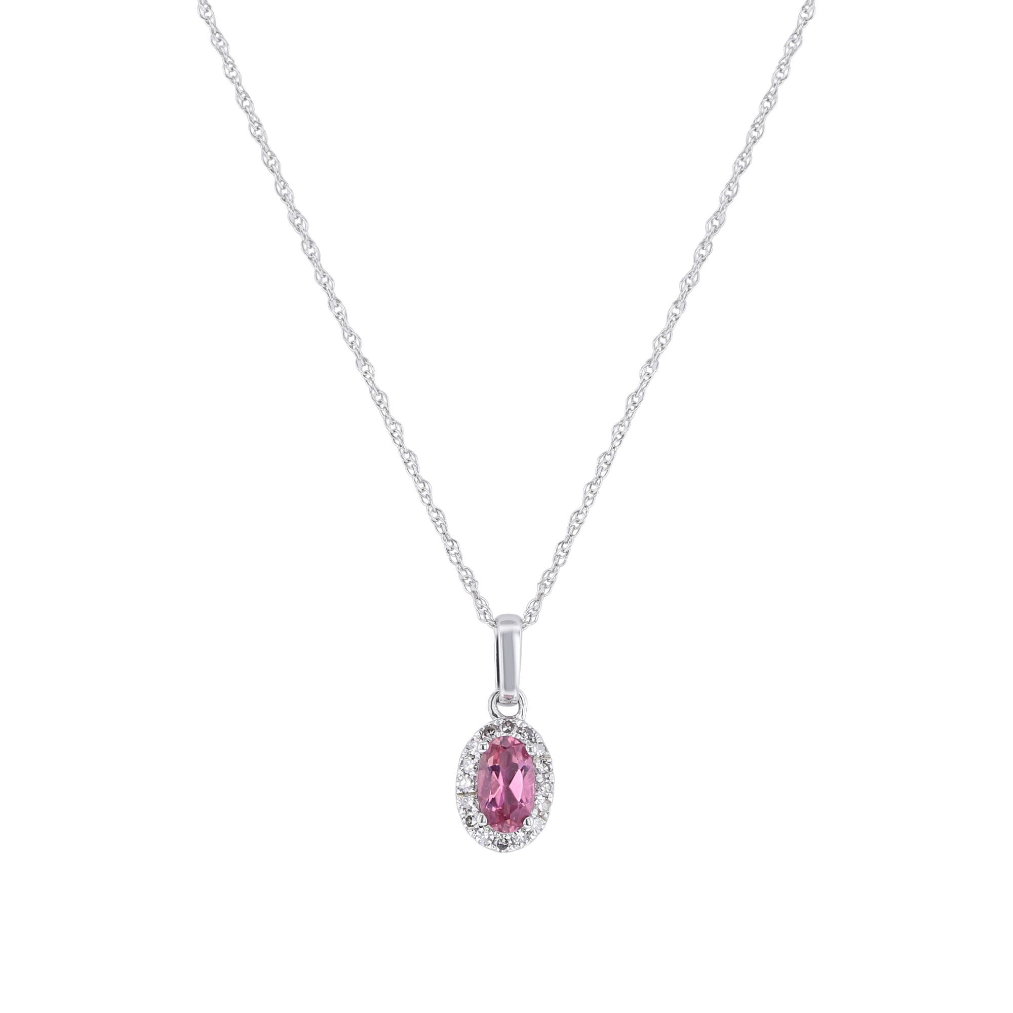 Popsicle Pink Tourmaline Diamond Necklace – Steven Singer Jewelers