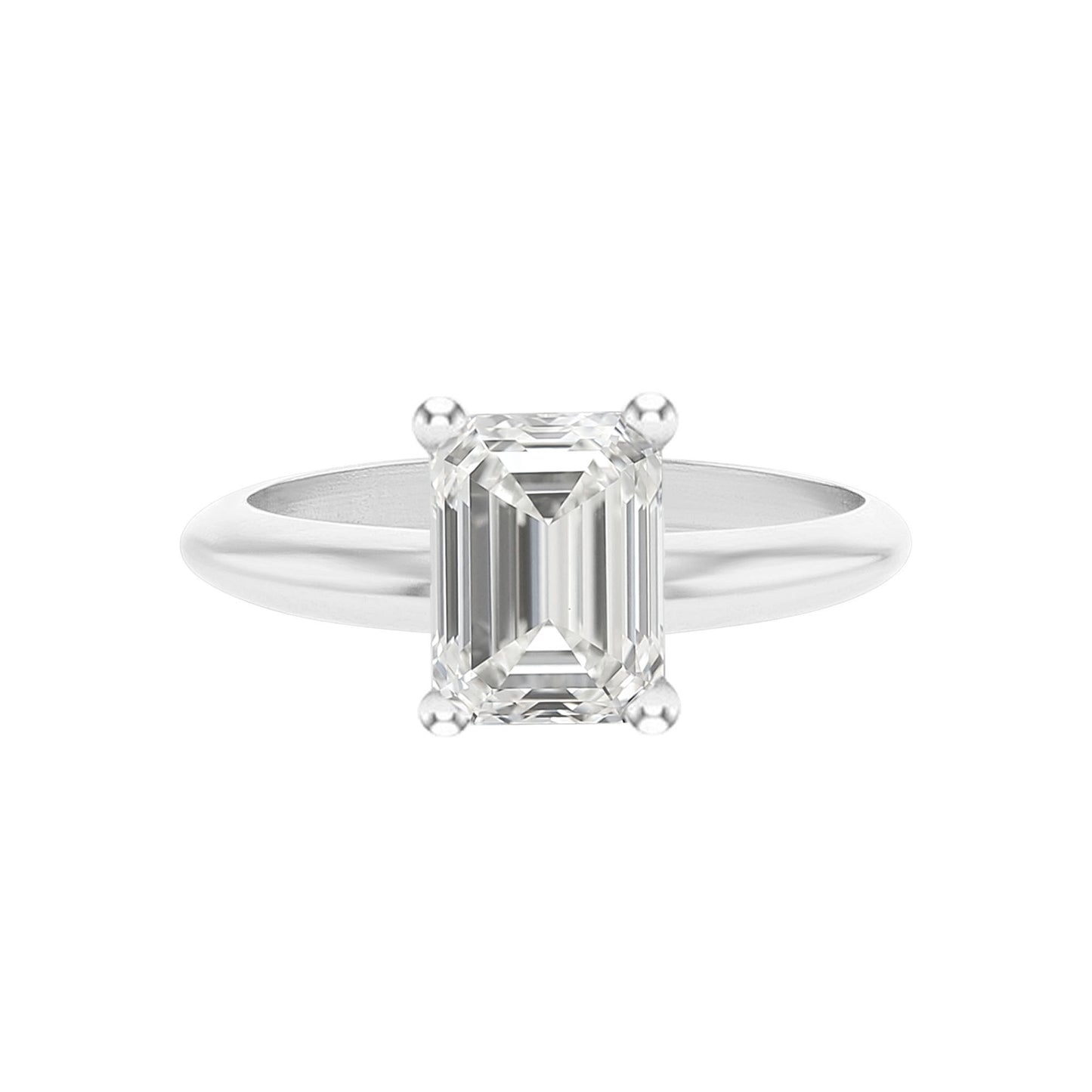 Emerald Cut Certified Ready for Love Diamond Engagement Ring 2.51ct K VS1