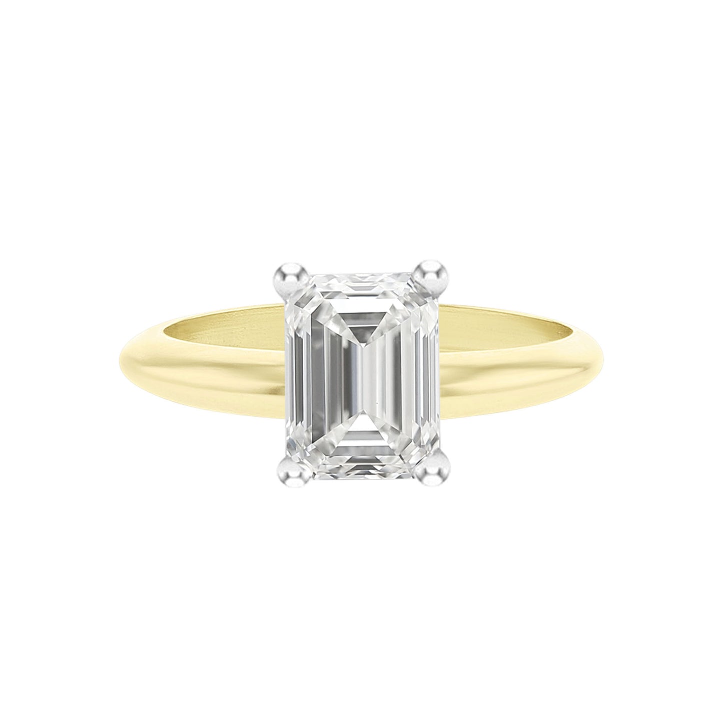Emerald Cut Certified Ready for Love Diamond Engagement Ring 2.51ct K VS1