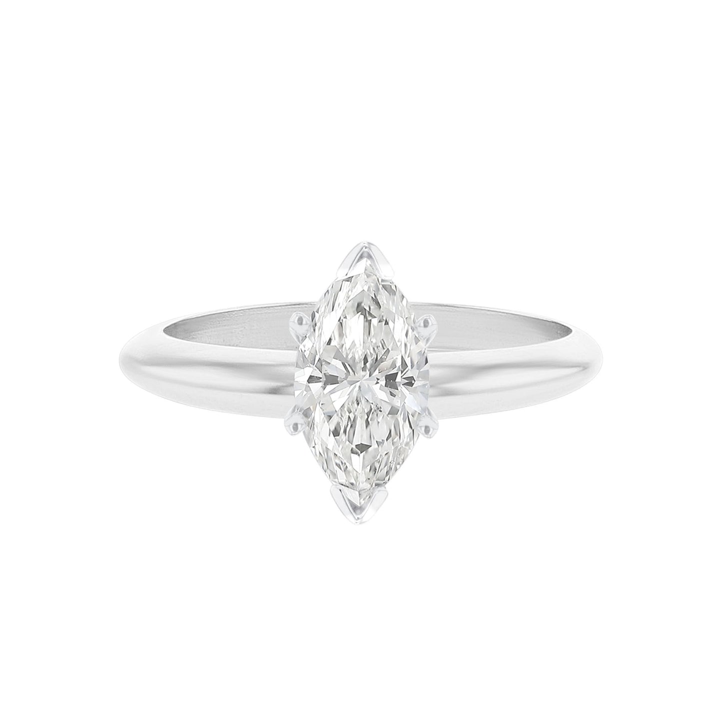 Marquise Certified Ready for Love Diamond Engagement Ring 1.51ct J SI1