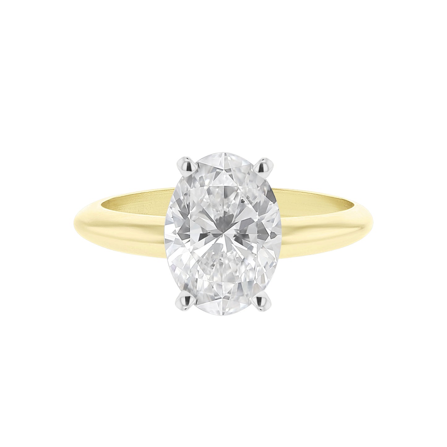 Oval Certified Ready for Love Diamond Engagement Ring 3.01ct E SI2