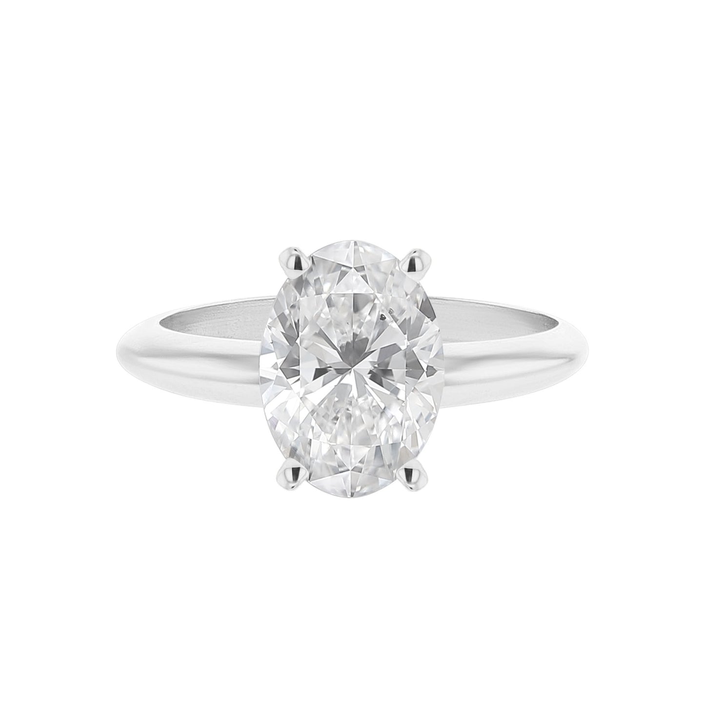 Oval Certified Ready for Love Diamond Engagement Ring 3.01ct E SI2