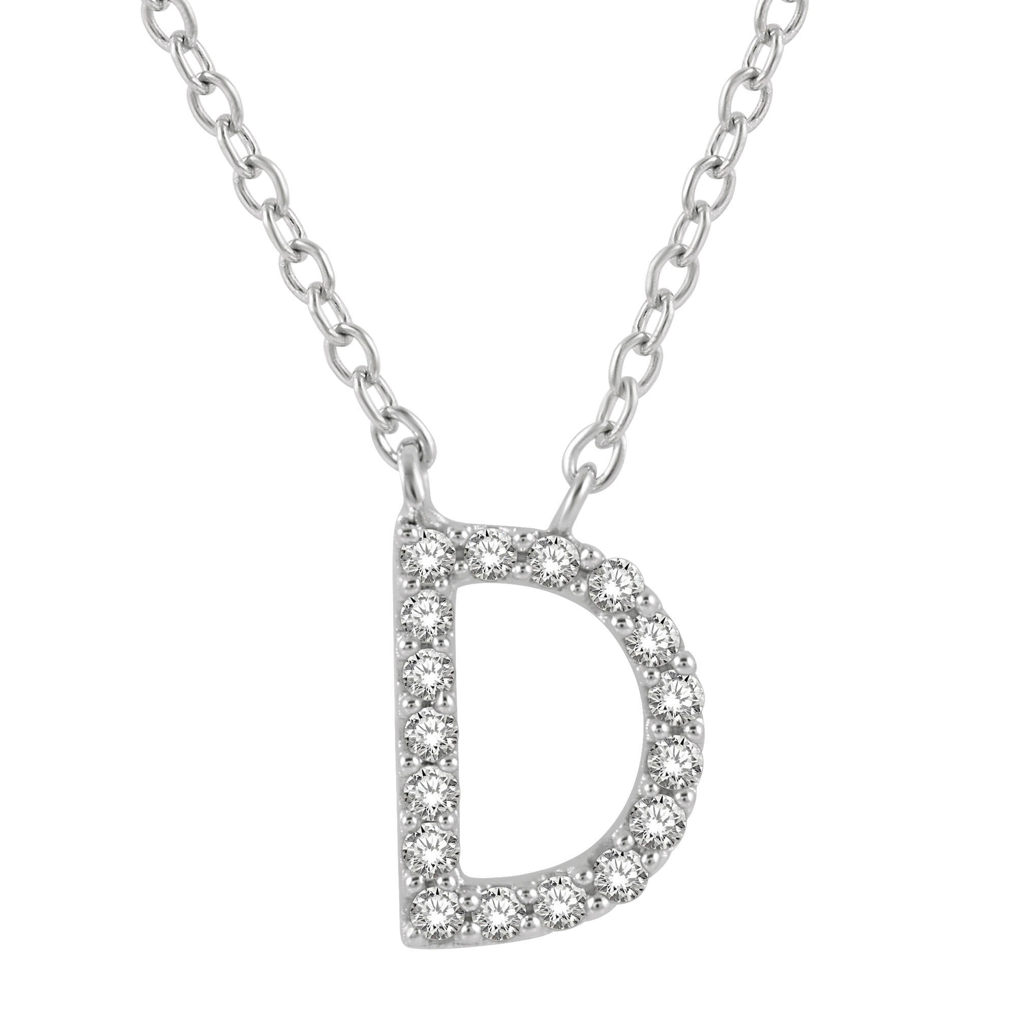 Classic Initial Diamond Necklace