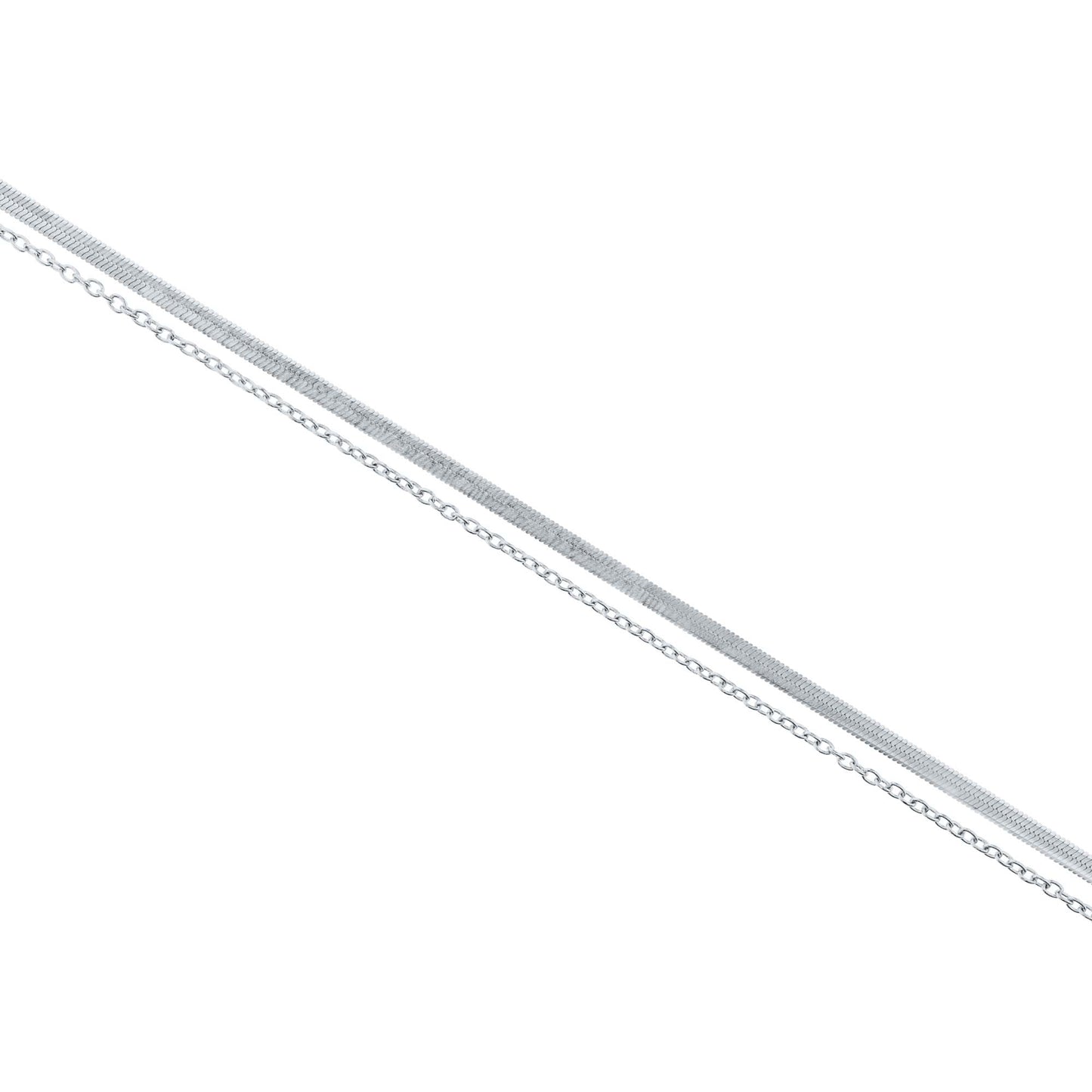 Cabana Layered Stainless Steel Anklet