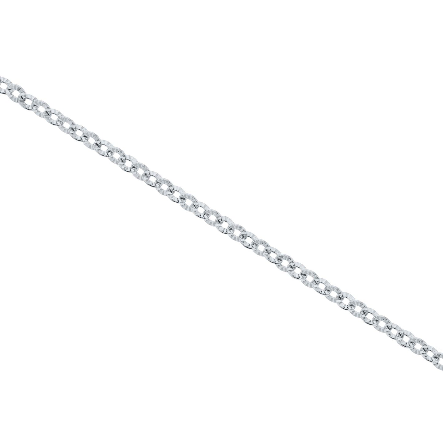 Island Time Sparkle Round Link Stainless Steel Anklet
