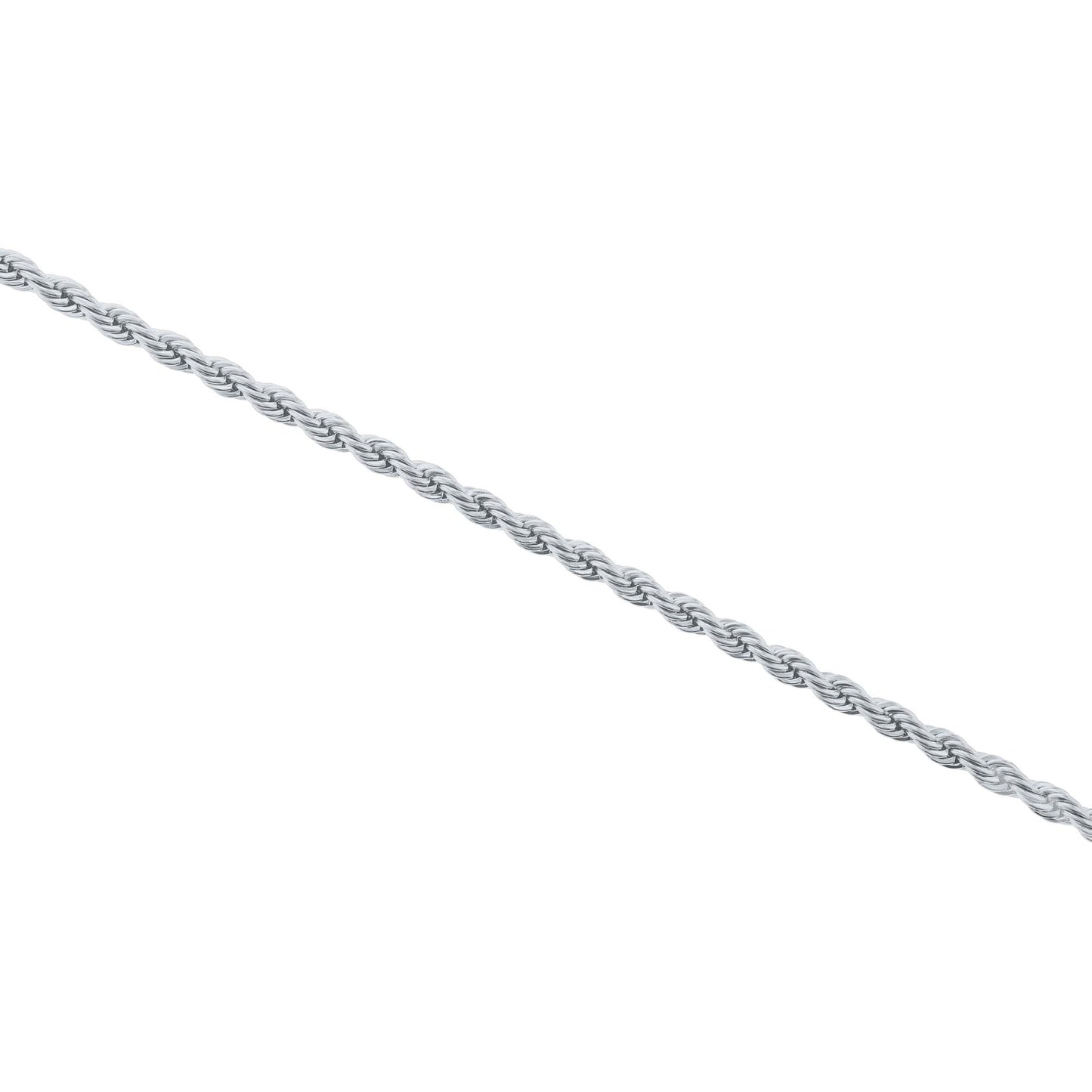 Boardwalk Rope Chain Stainless Steel Anklet- 3mm