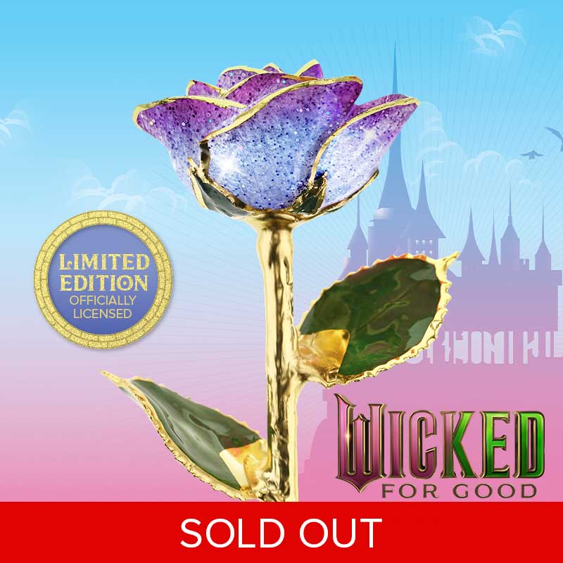 Wicked for Good: Glinda Upland 24kt Gold Dipped Rose