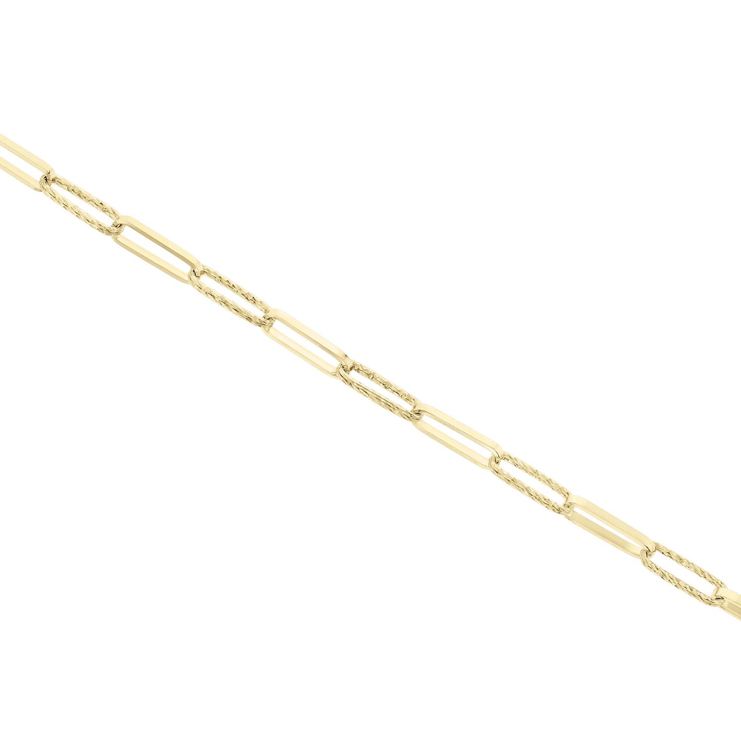 Pinnacle Gold Paper Clip Chain Bracelet