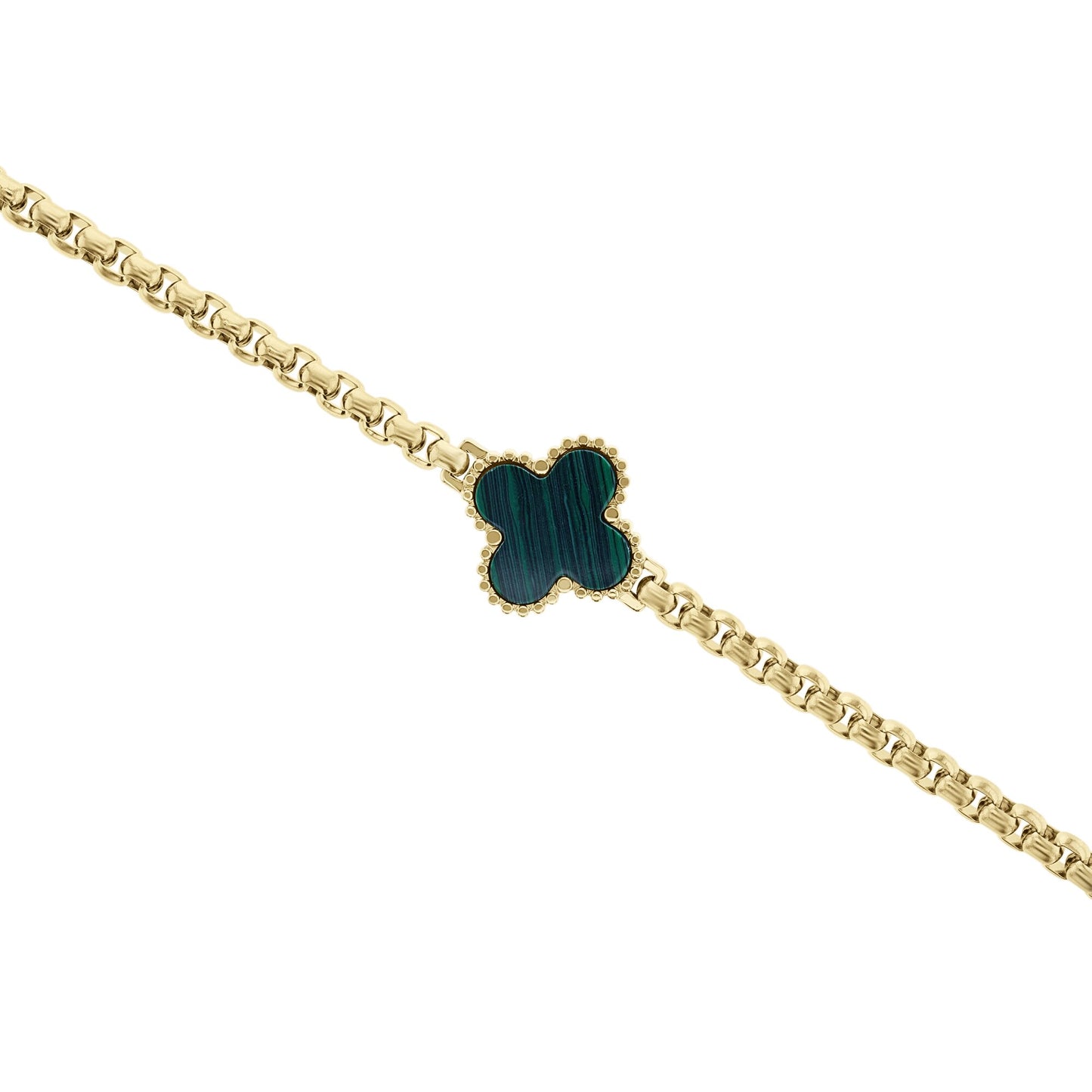 Liam Malachite Stainless Steel Bracelet
