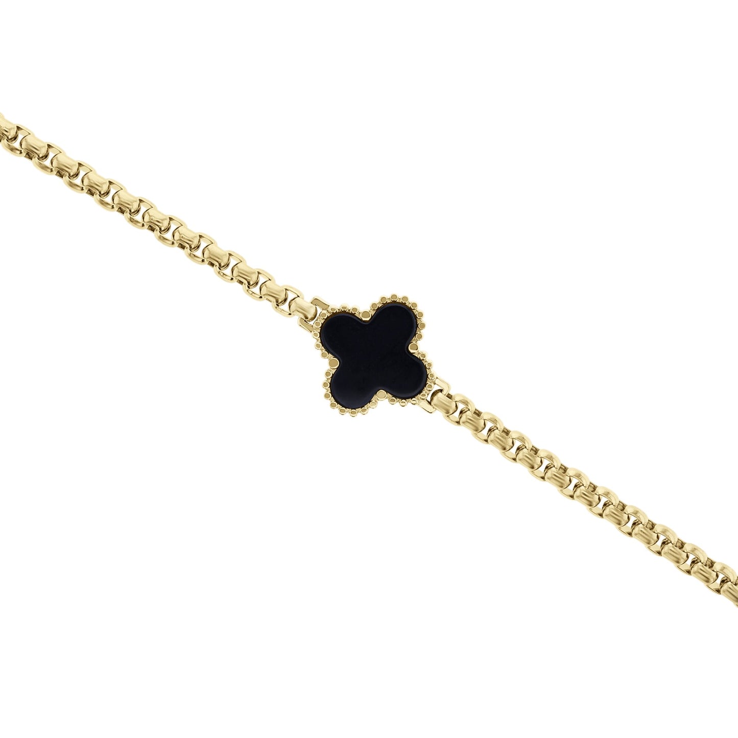 Brendan Onyx Stainless Steel Bracelet