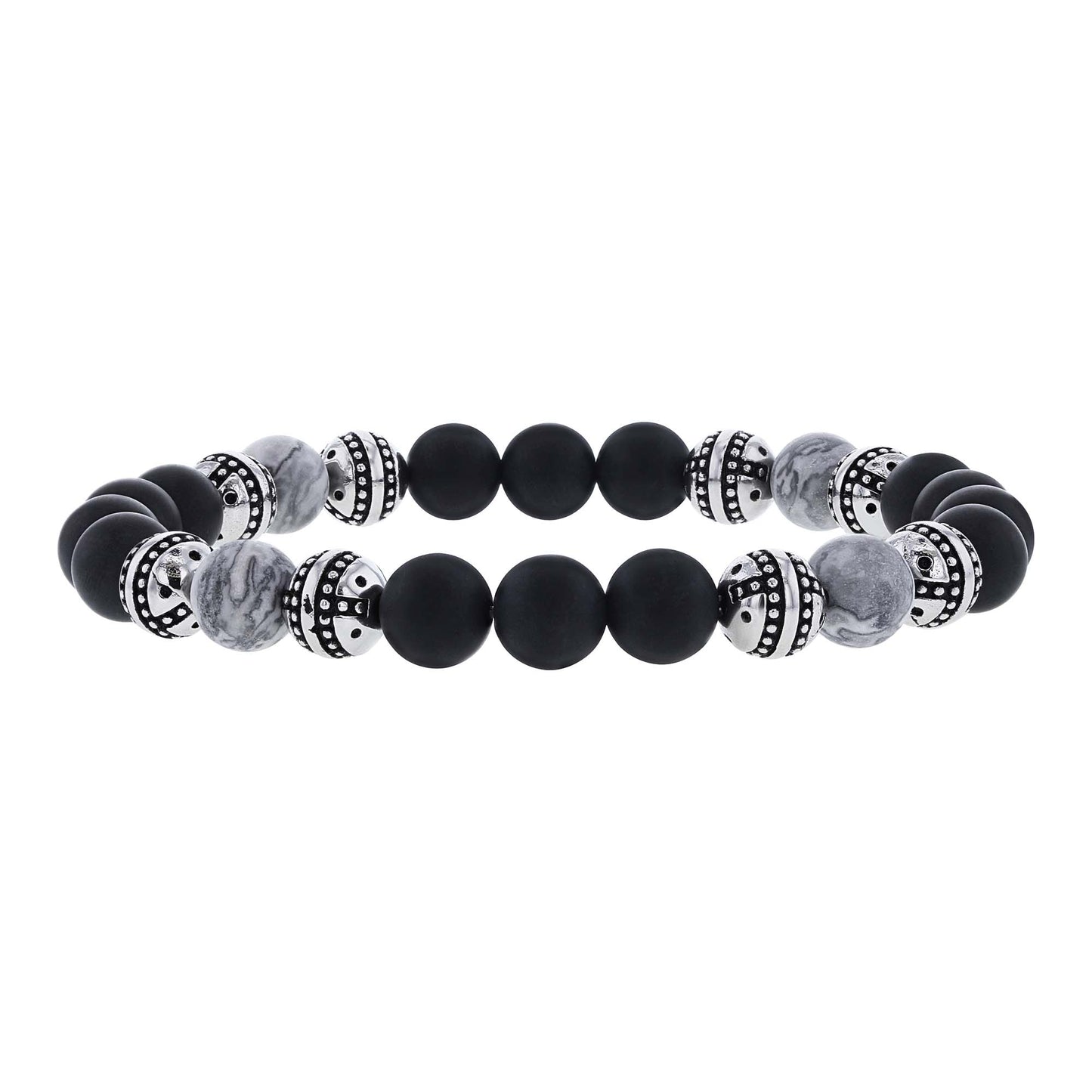 Benvolio Stone & Onyx Bead Bracelet