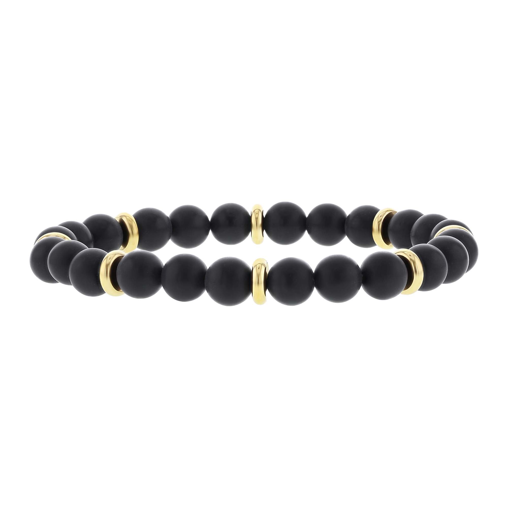 Oberon Onyx Bead Bracelet