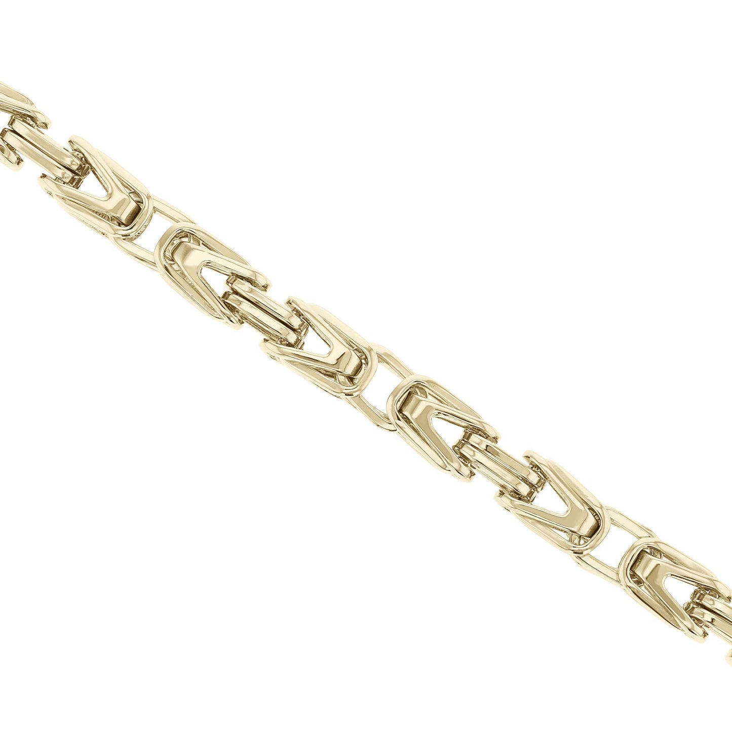 Benny Stainless Steel Byzantine Chain Bracelet
