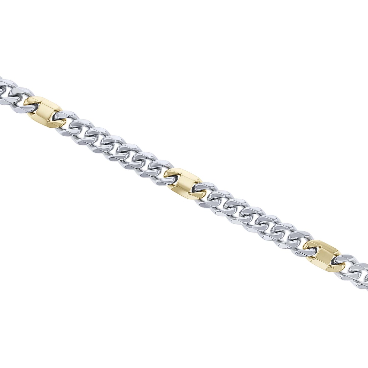 Metairie Stainless Steel & Gold-Plated Curb Chain Bracelet