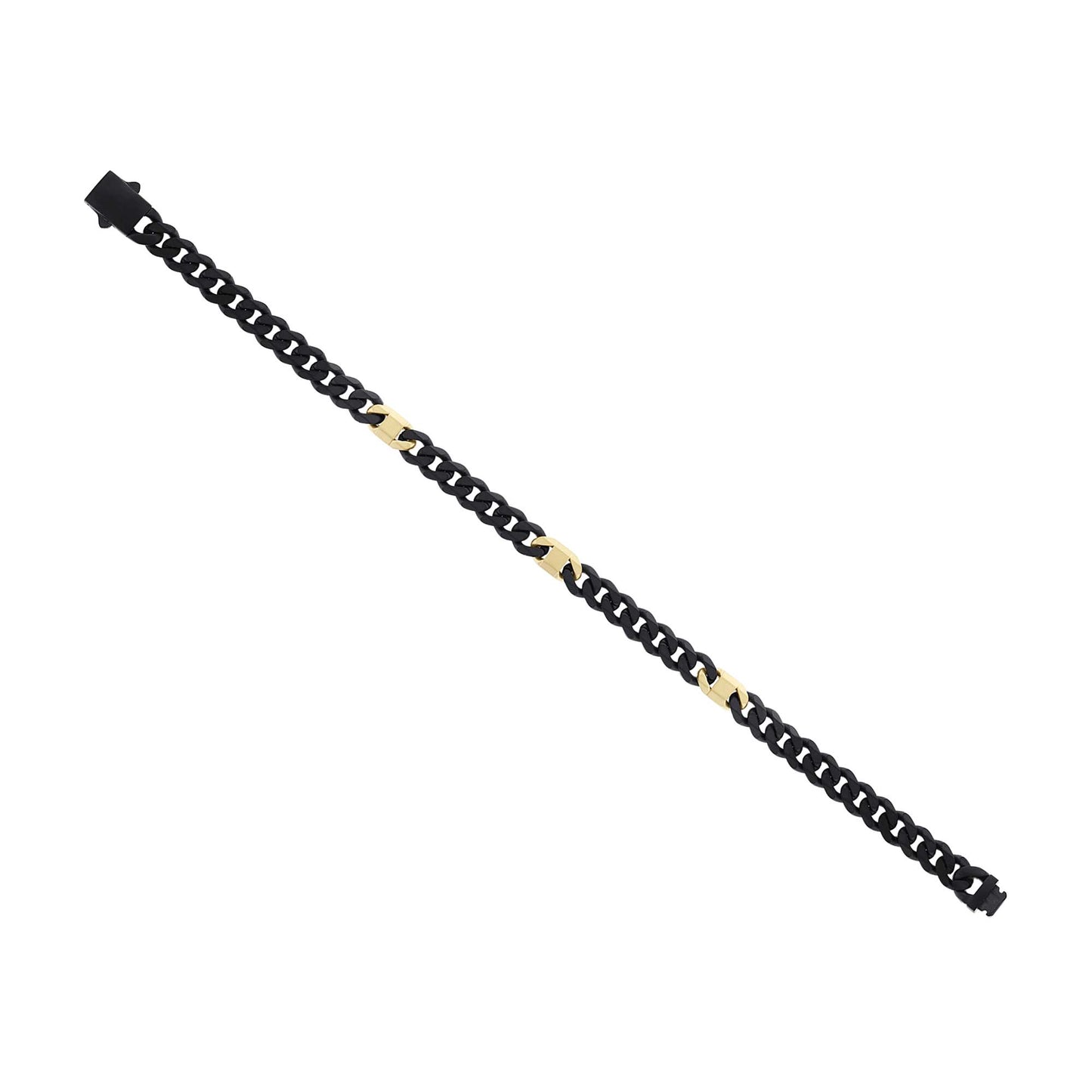 Metairie Stainless Steel & Gold-Plated Curb Chain Bracelet