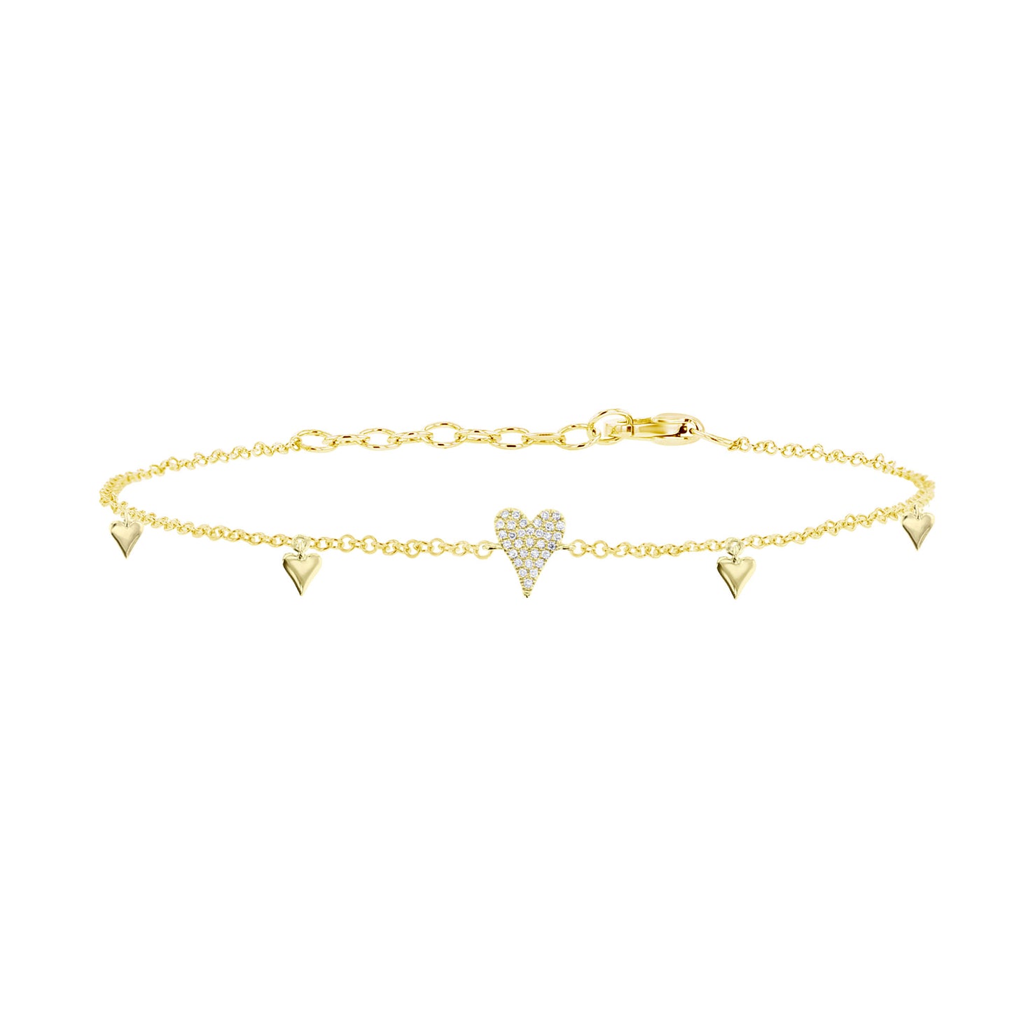 Della Heart Diamond Dangle Bracelet