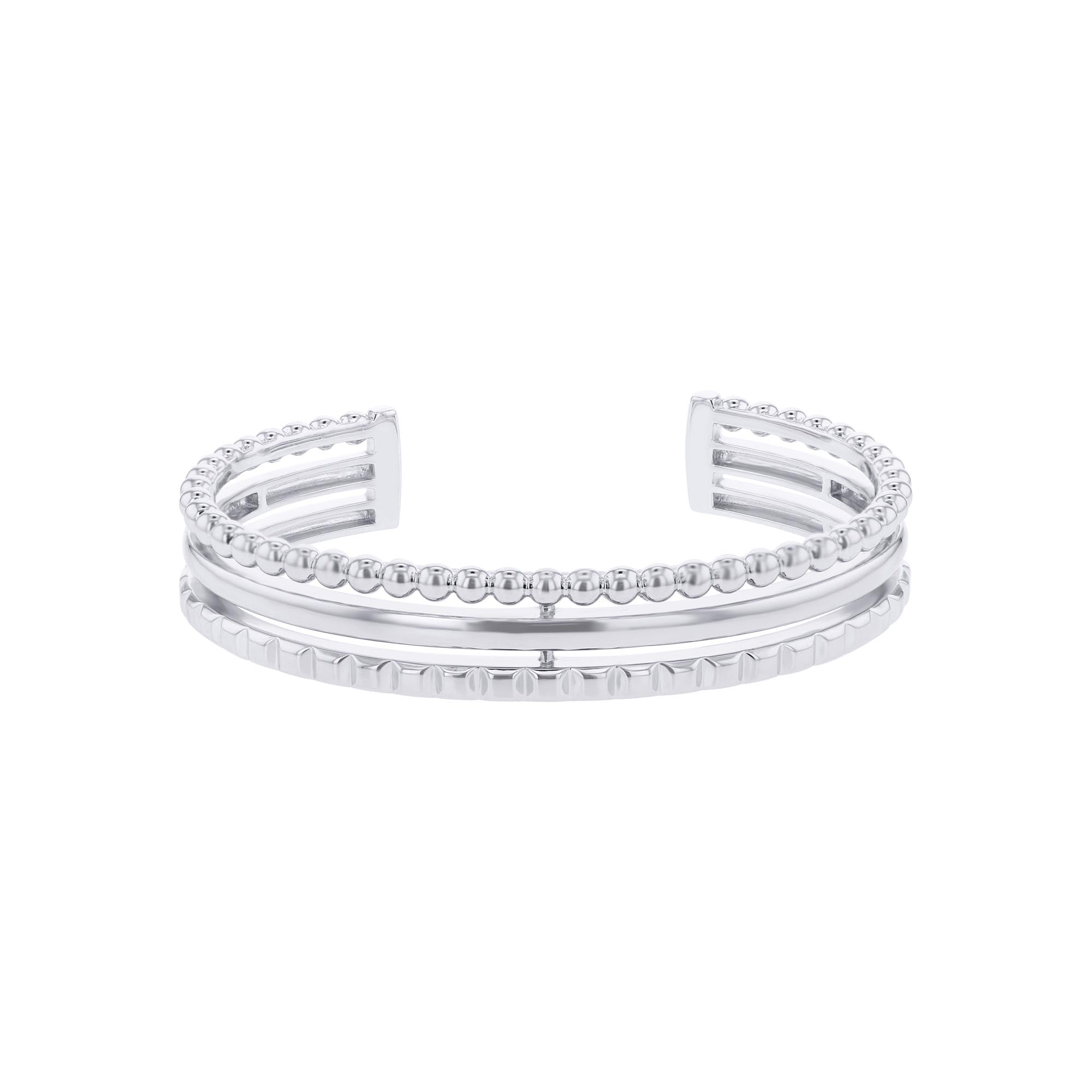 Silver Serendipity Bangle Bracelet