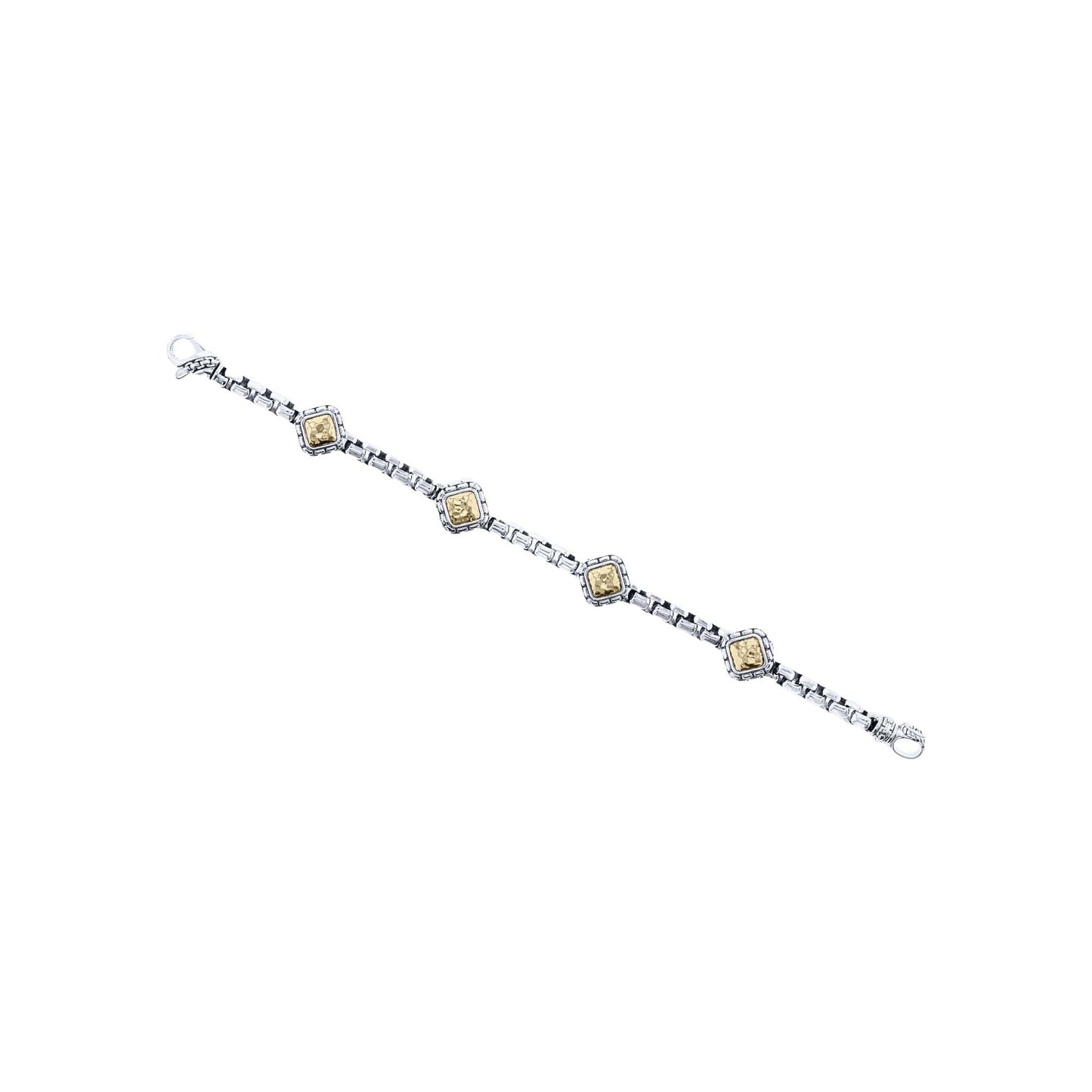 Mazi Silver & Gold Station Bracelet