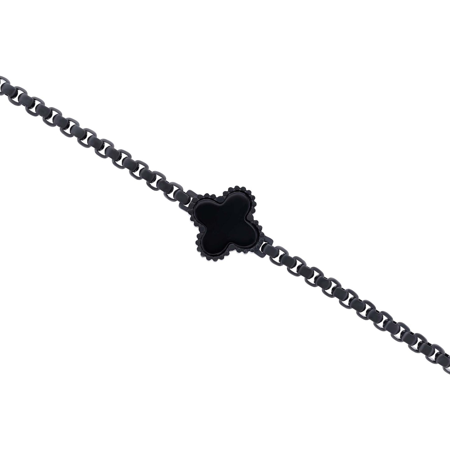 Brendan Onyx Stainless Steel Bracelet