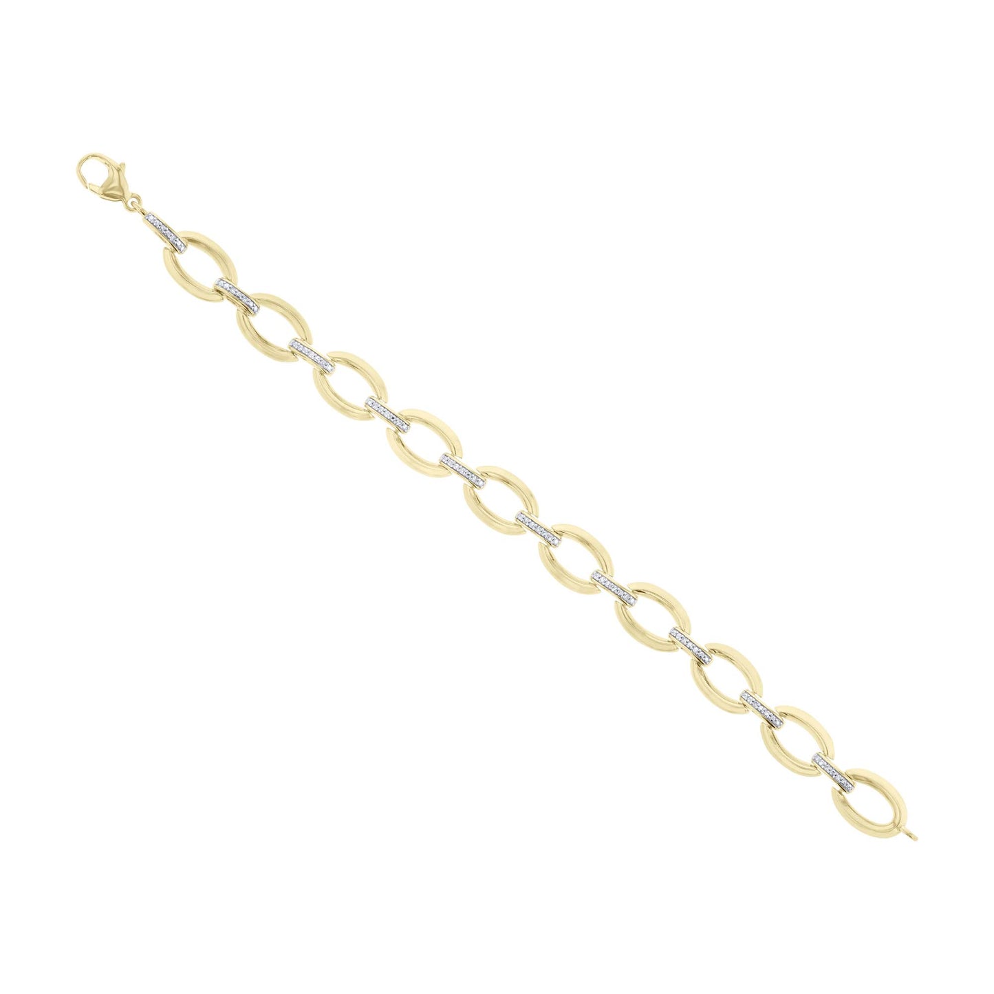 Loren Oval Link Diamond Bracelet