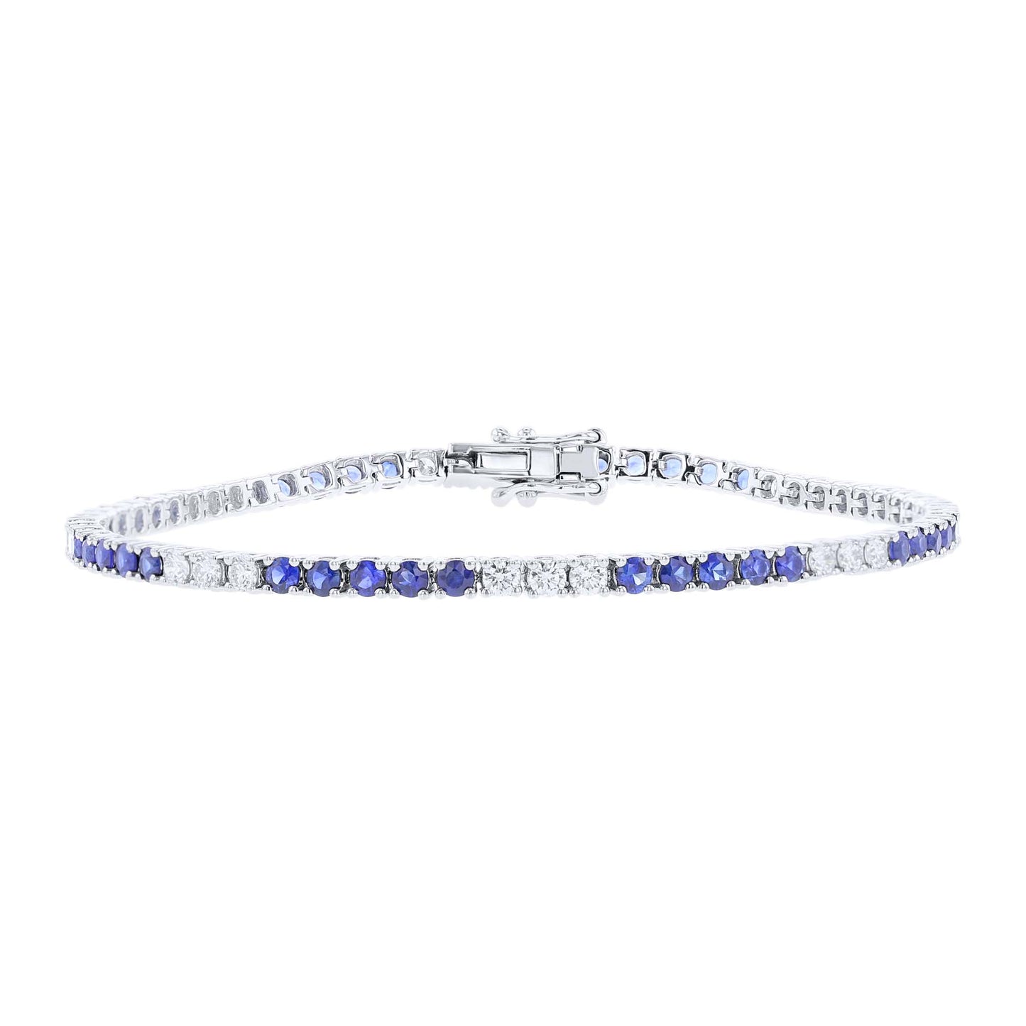Isabella Sapphire and Diamond Tennis Bracelet
