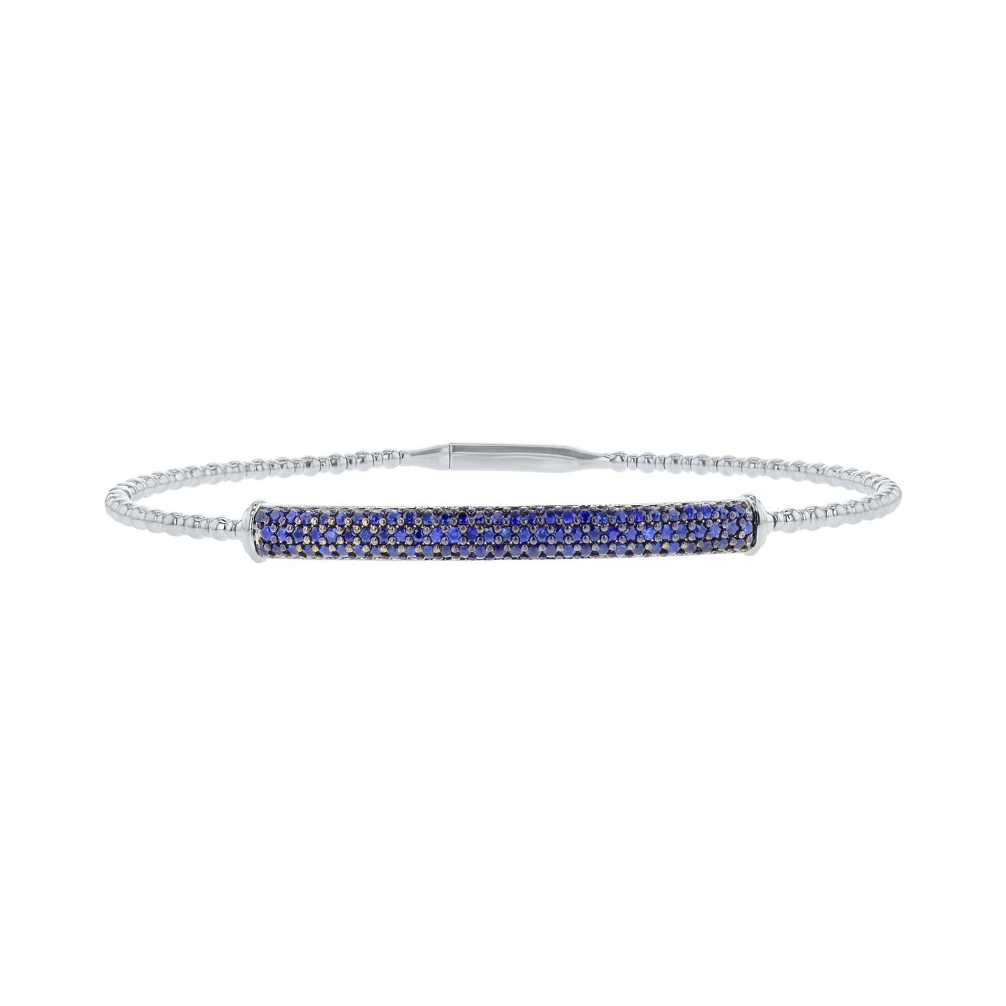 Beaming Bar Sapphire Bangle Bracelet