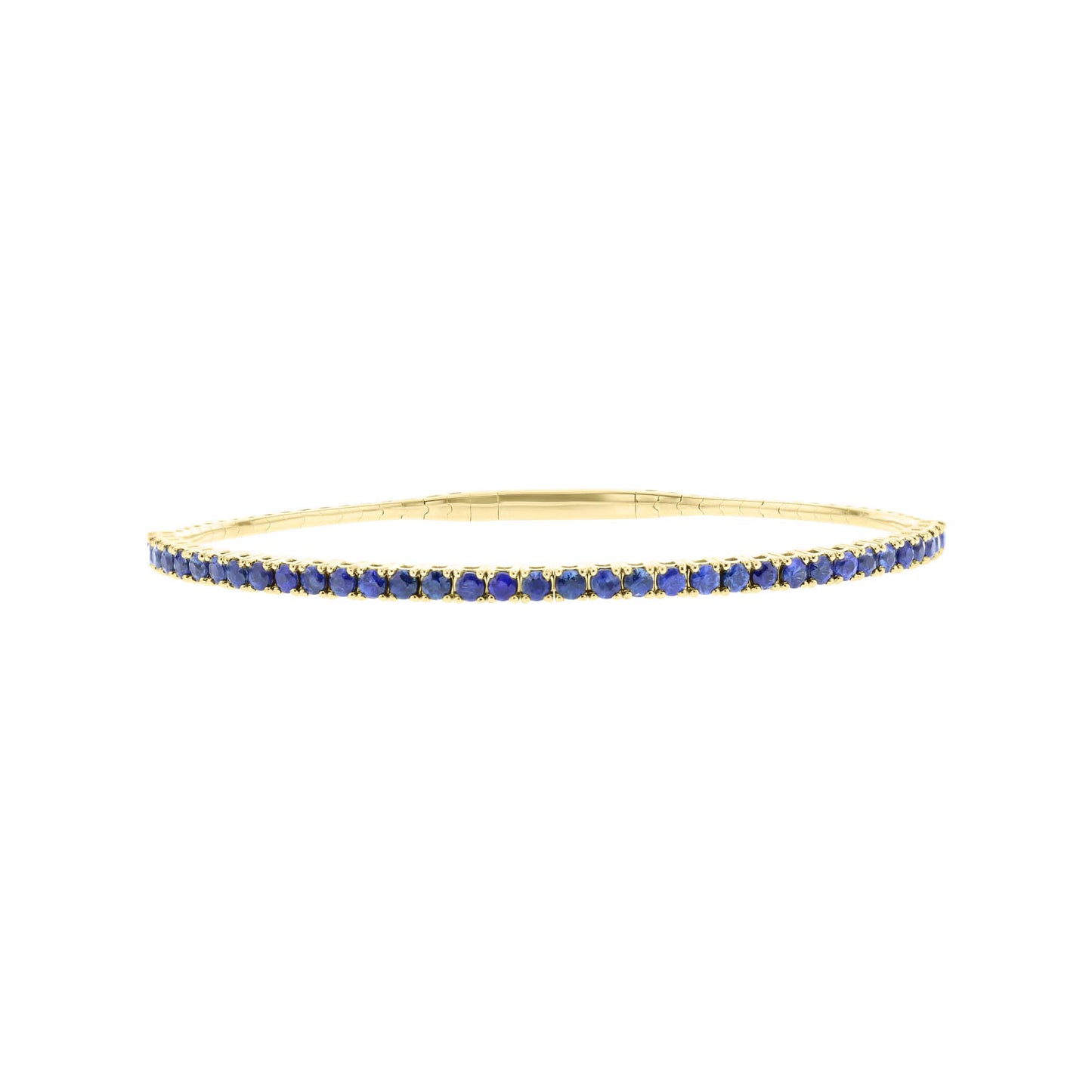 Panoramic Pave Sapphire Bangle Bracelet