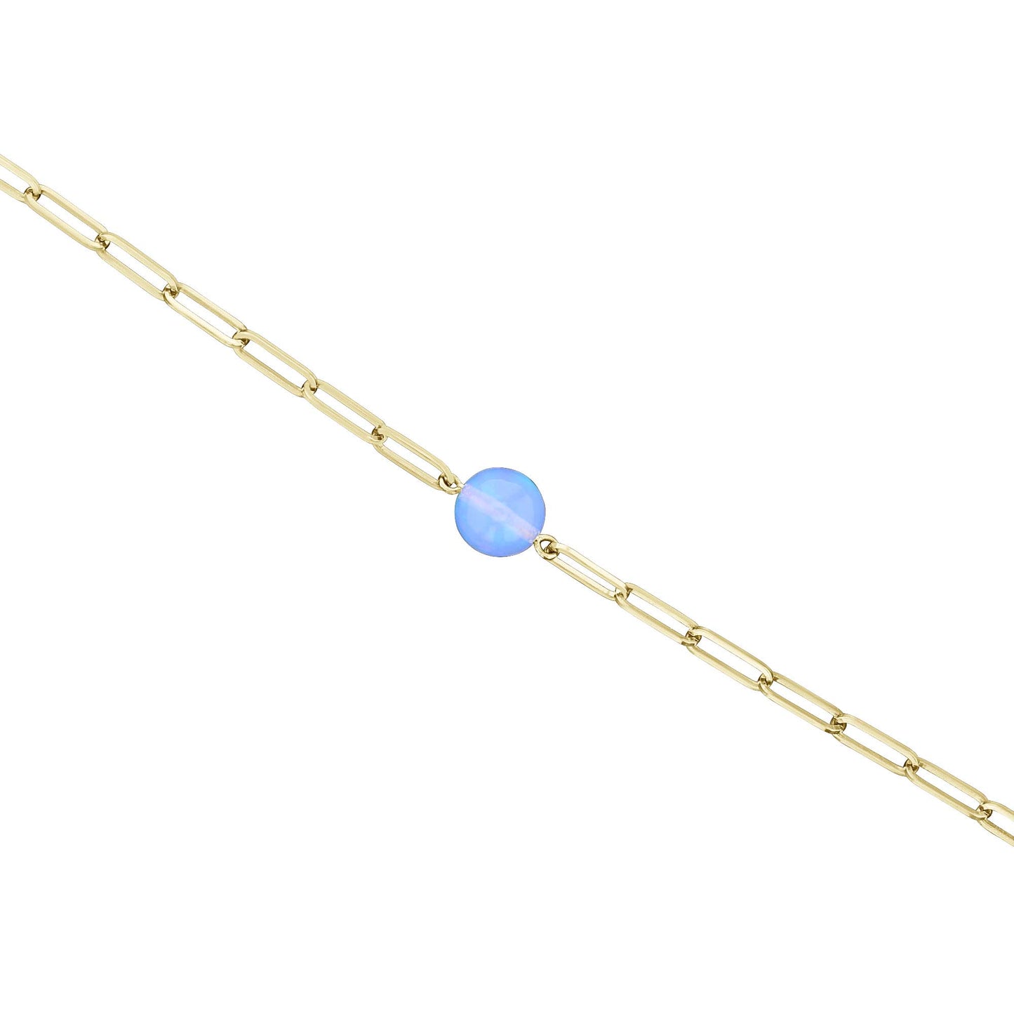 Juno Opal Paper Clip Chain Bracelet