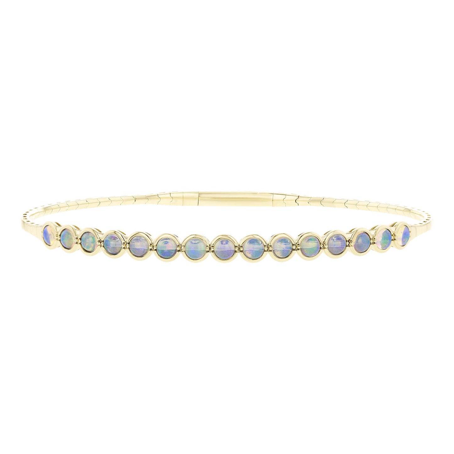 Gaia Opal Bezel Bangle Bracelet