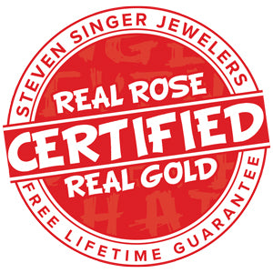 Sparkling Red Wine Platinum Dipped Rose