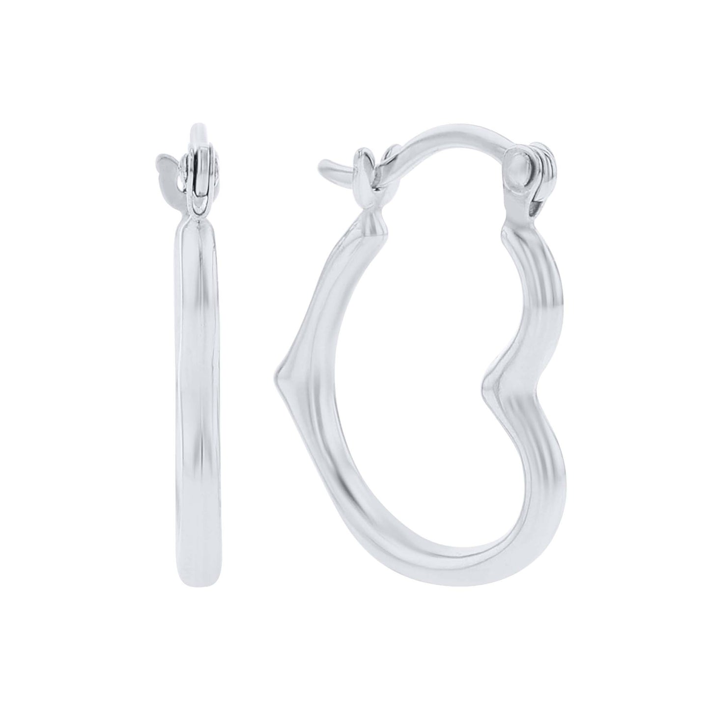 Forever Love Gold Heart Hoop Earrings