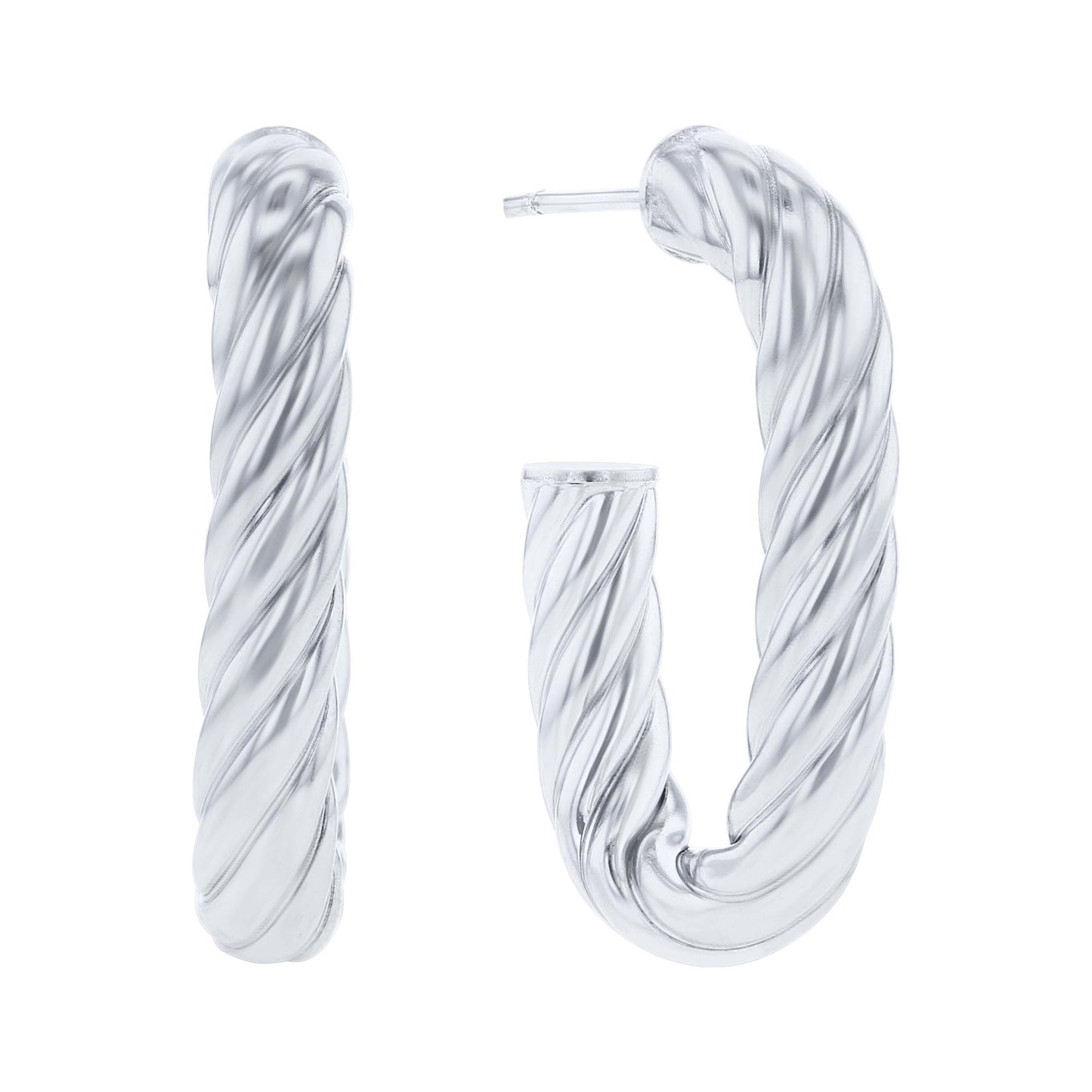 Silver Haven Twist Earrings