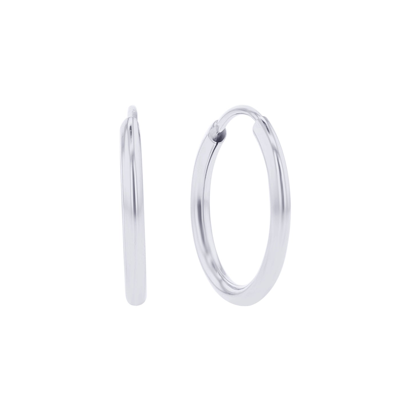 Chatham Gold Hoop Earrings - 12mm