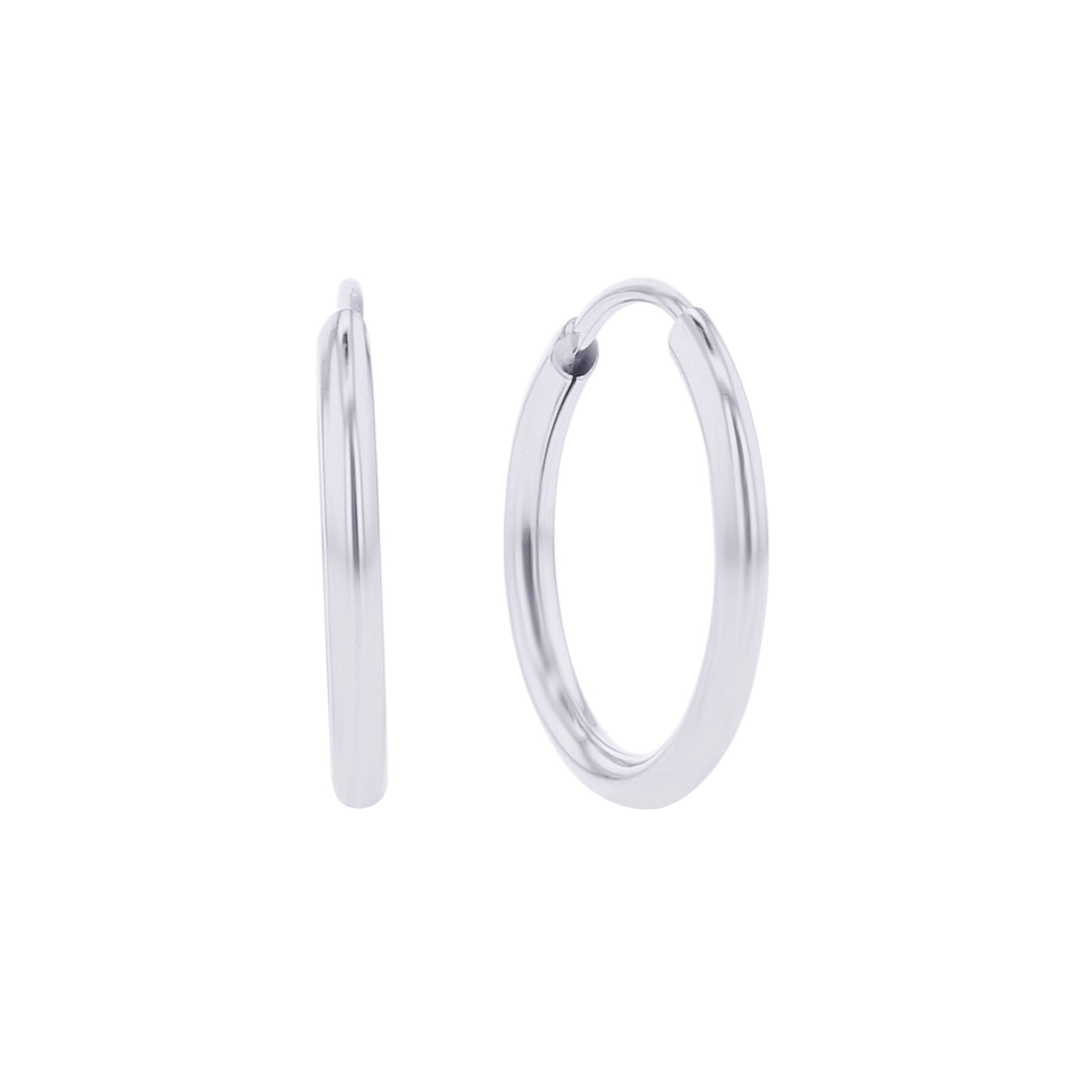 Chatham Gold Hoop Earrings - 12mm