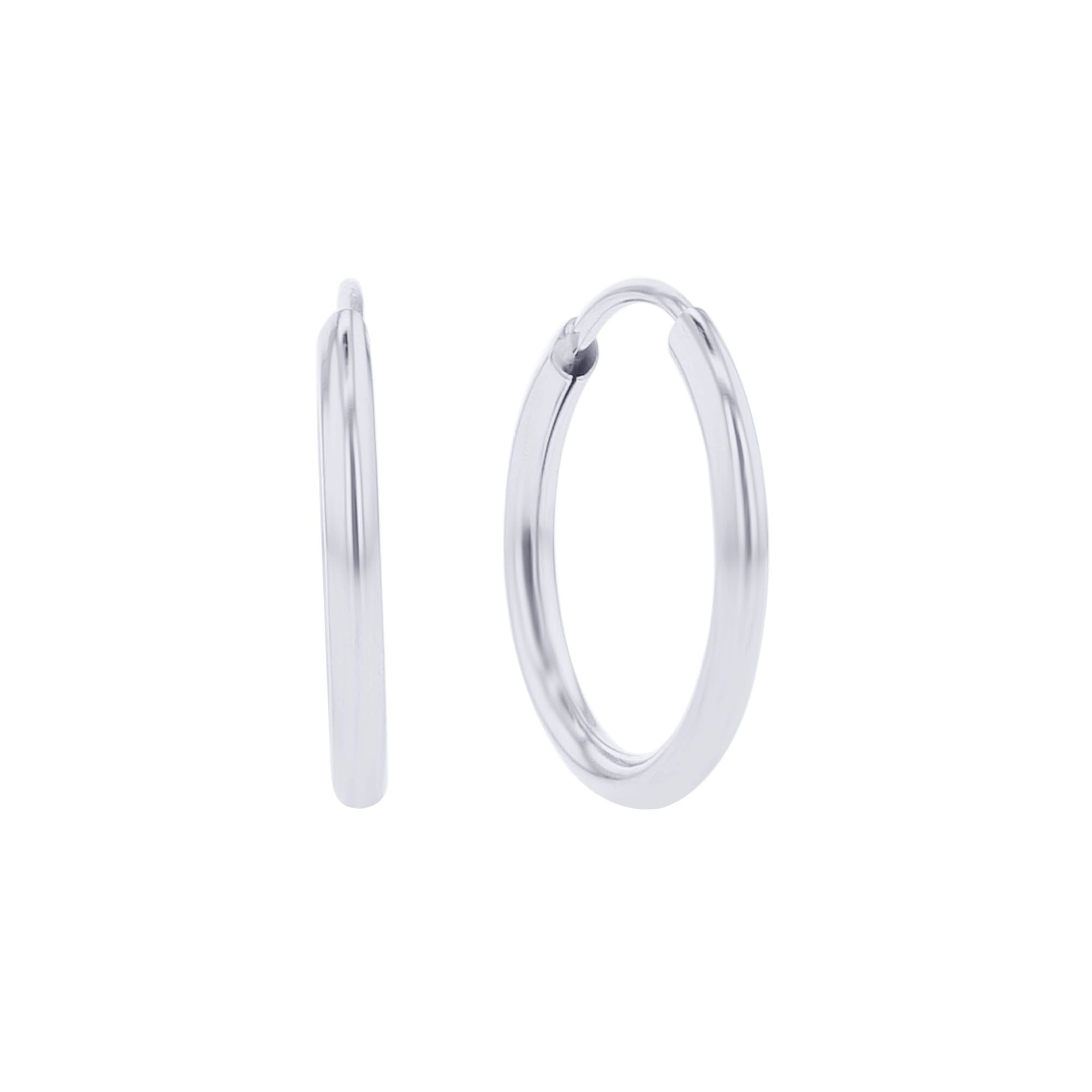 Chatham Gold Hoop Earrings - 12mm