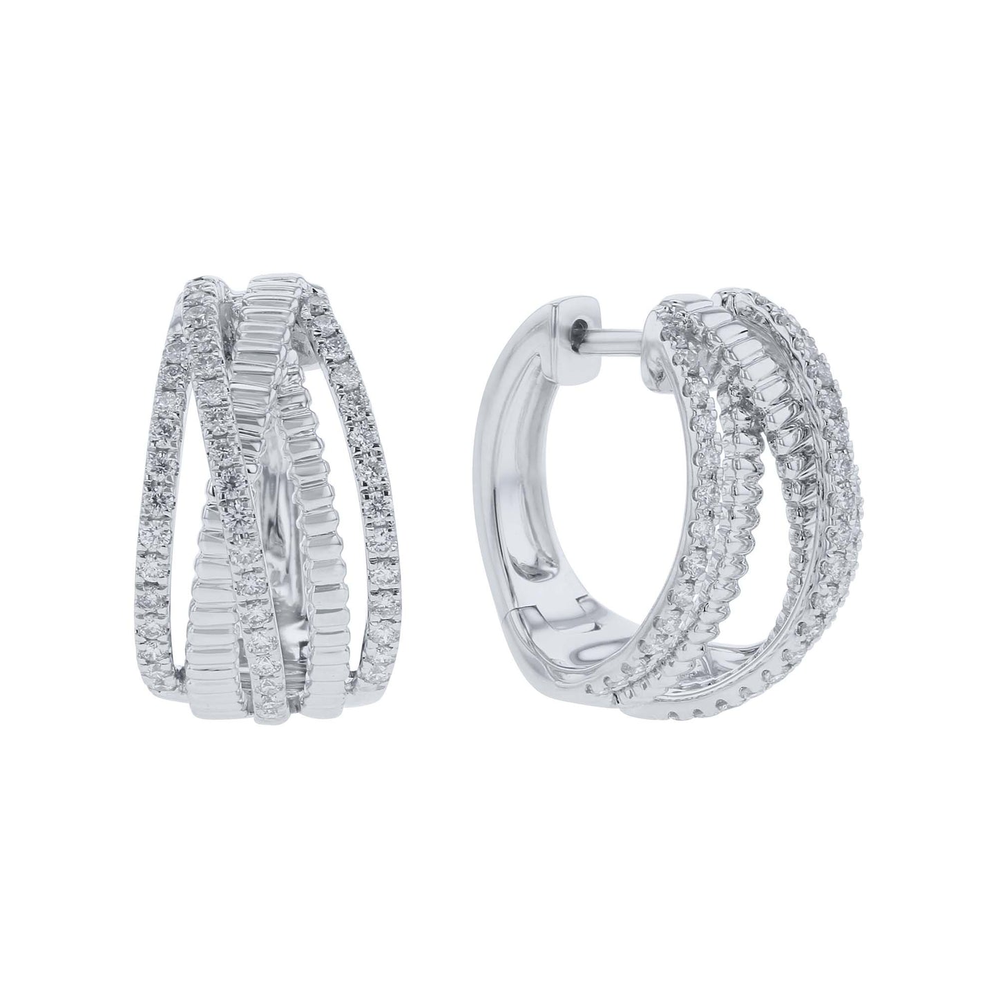 Toussine Diamond Hoop Earrings