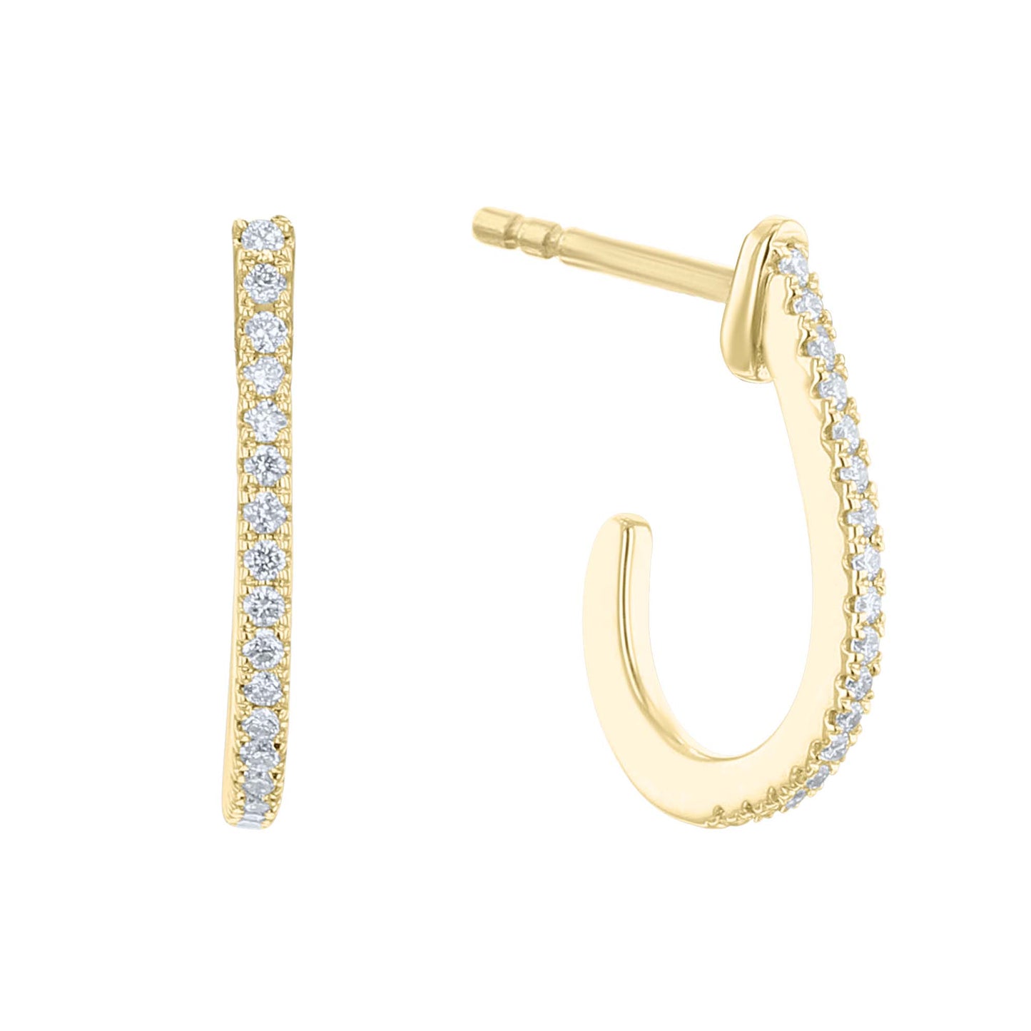 Dela Pave Diamond Earrings