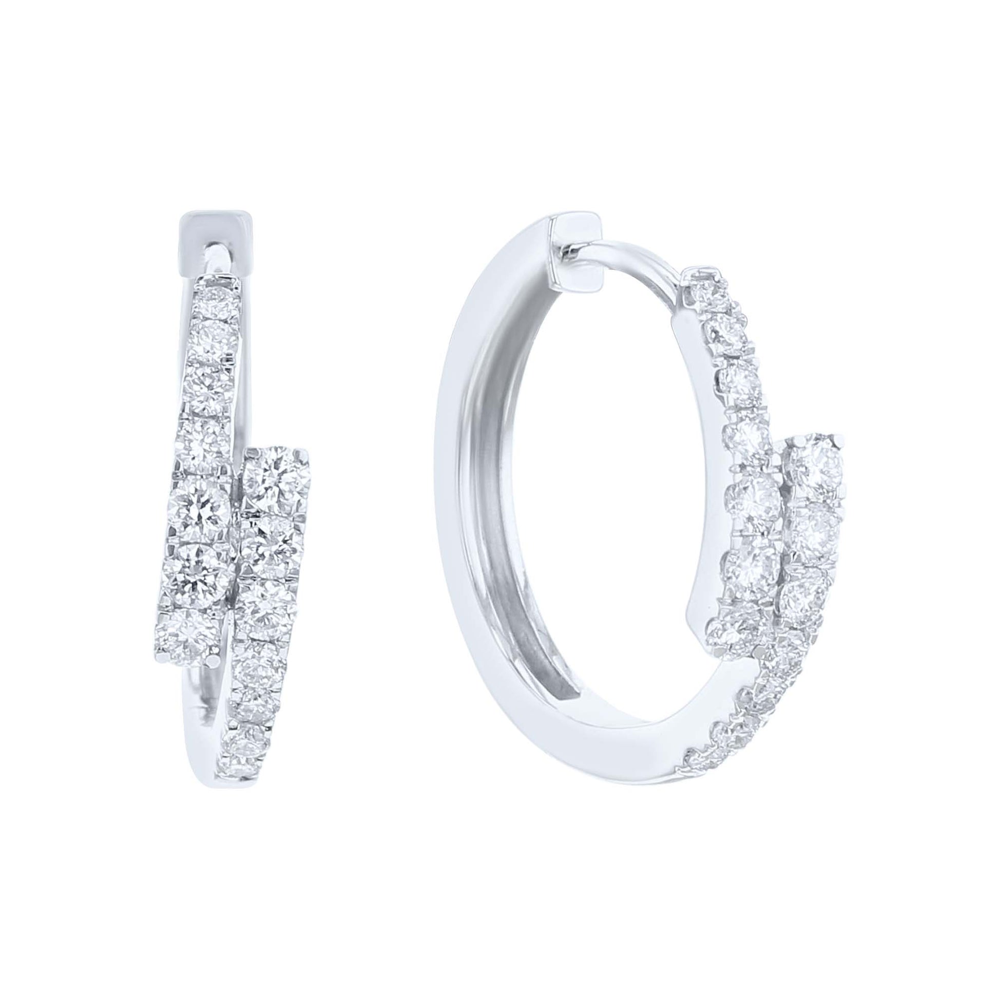 Marin Diamond Hoop Earrings