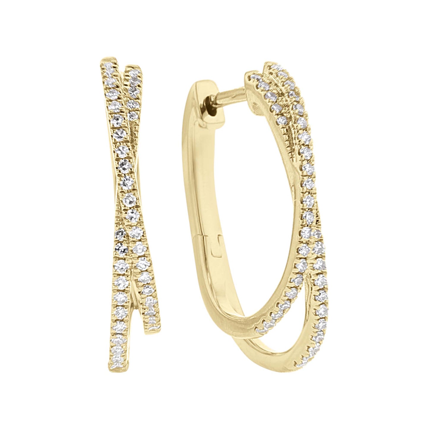 Darya Diamond Hoop Earrings