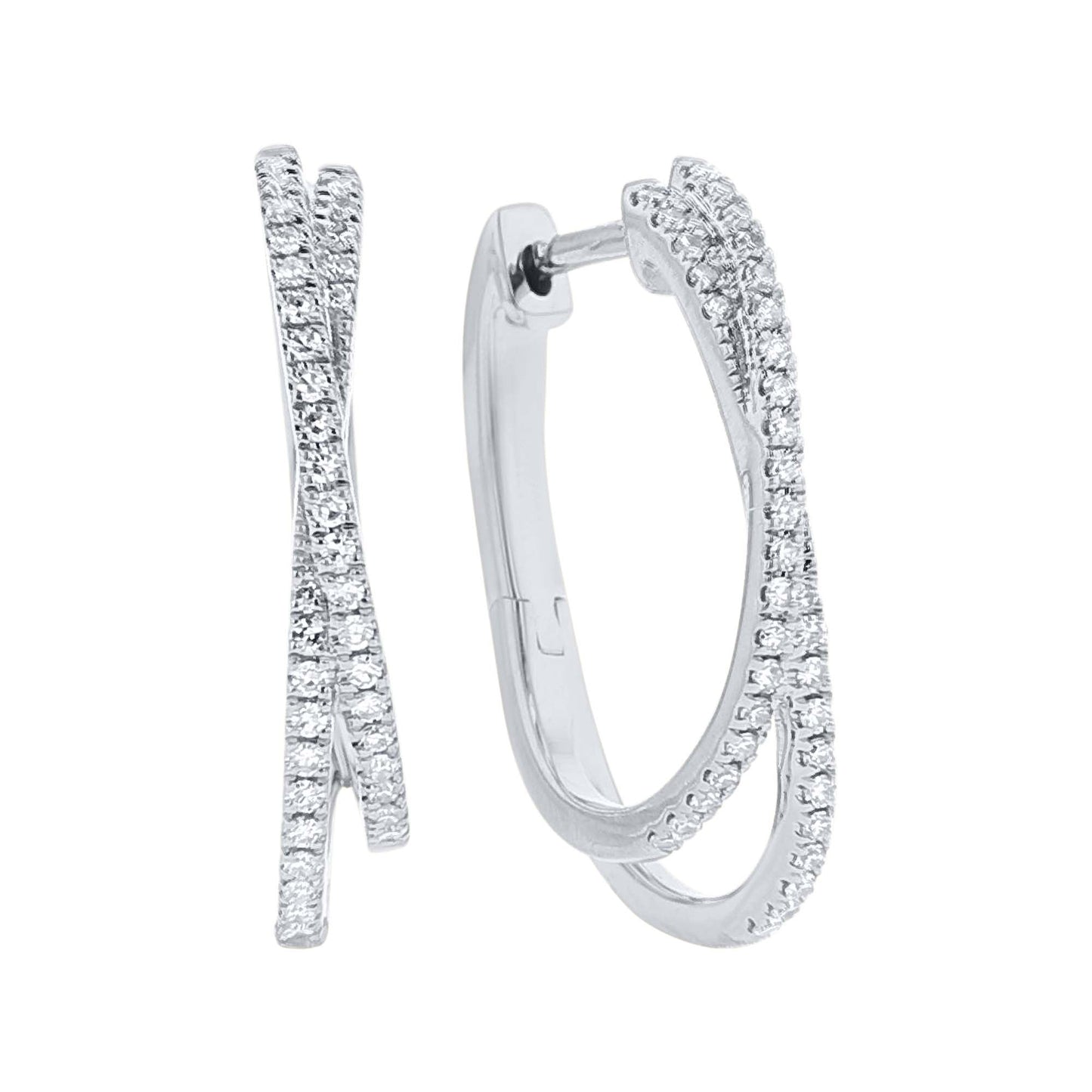 Darya Diamond Hoop Earrings