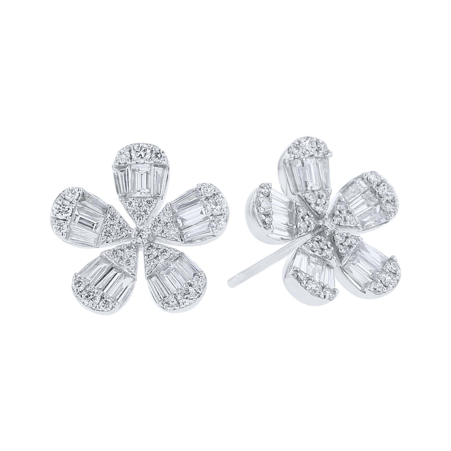 Vintage Vinca Diamond Earrings