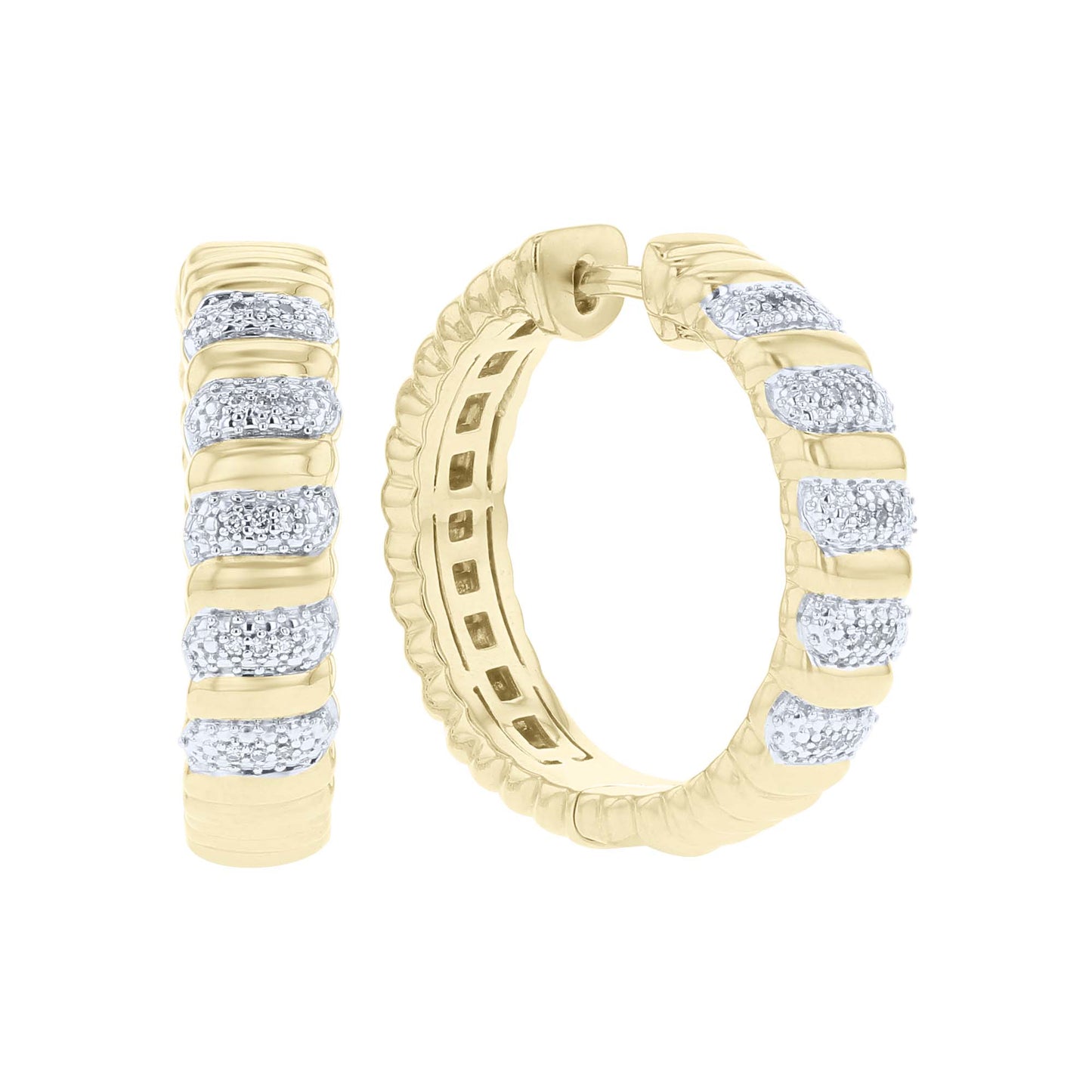 Gardner Diamond Hoop Earrings