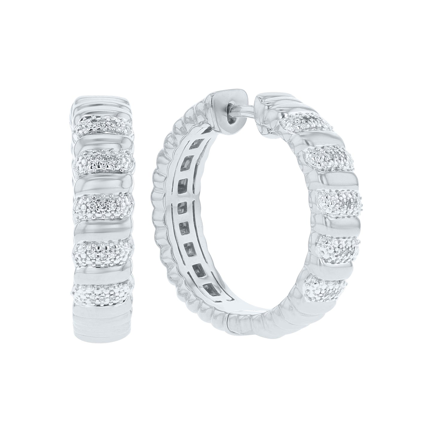 Gardner Diamond Hoop Earrings