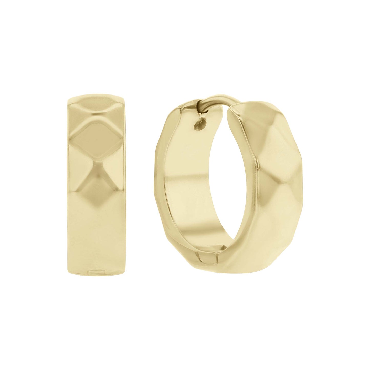 Elio Stainless Steel Hoop Earrings