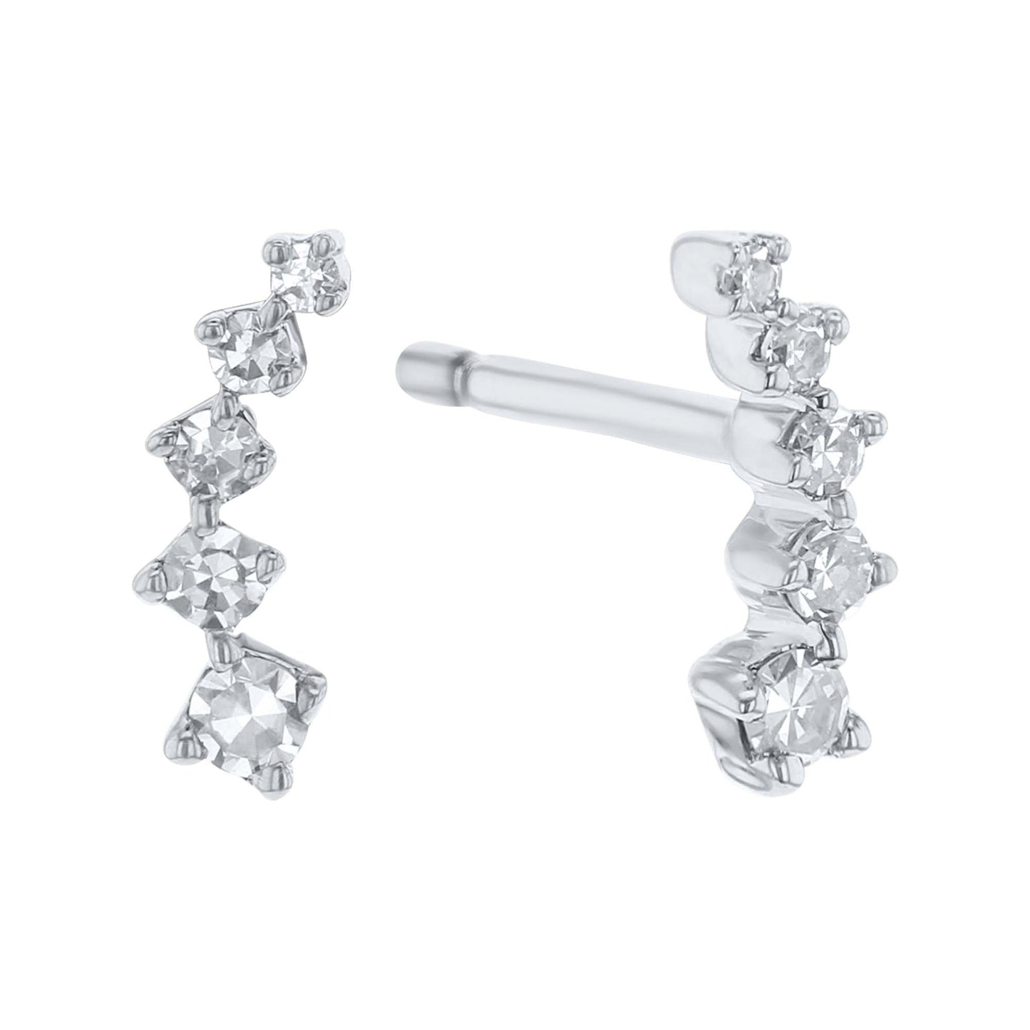 Comet Climber Diamond Earrings
