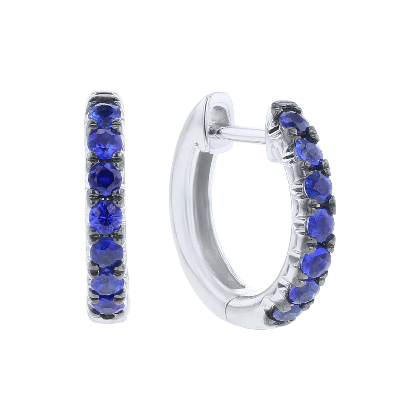 Ronnie Sapphire Huggie Hoop Earrings