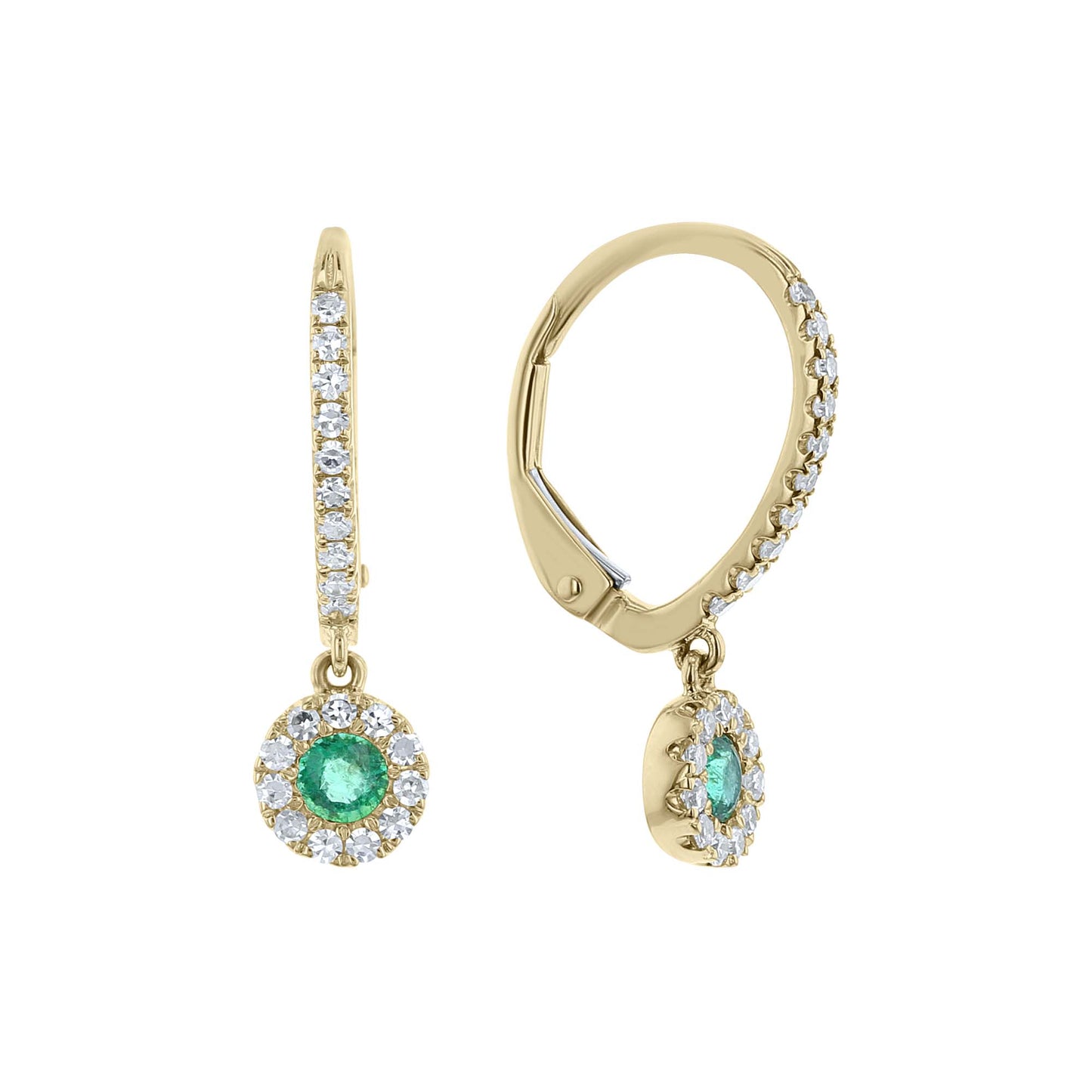 Wells Emerald & Diamond Earrings