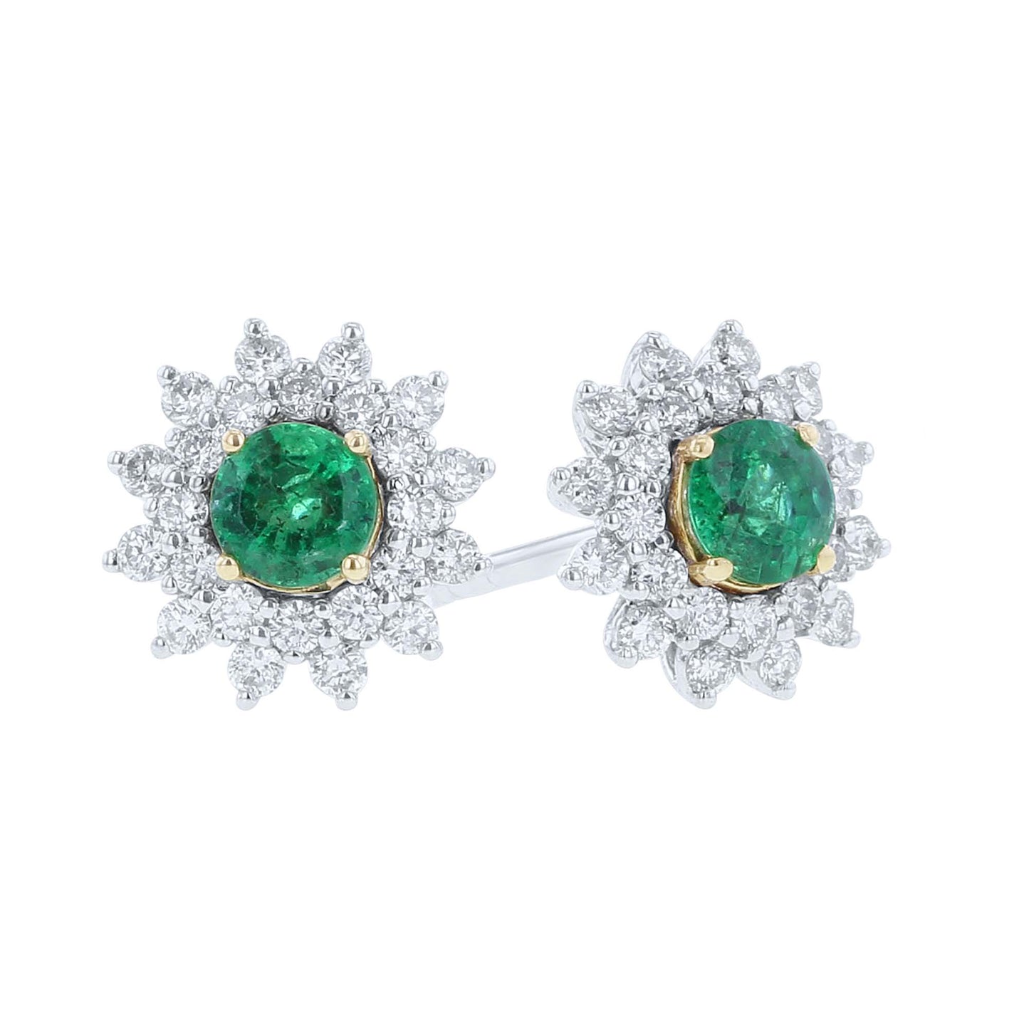 Hart Emerald & Diamond Earrings