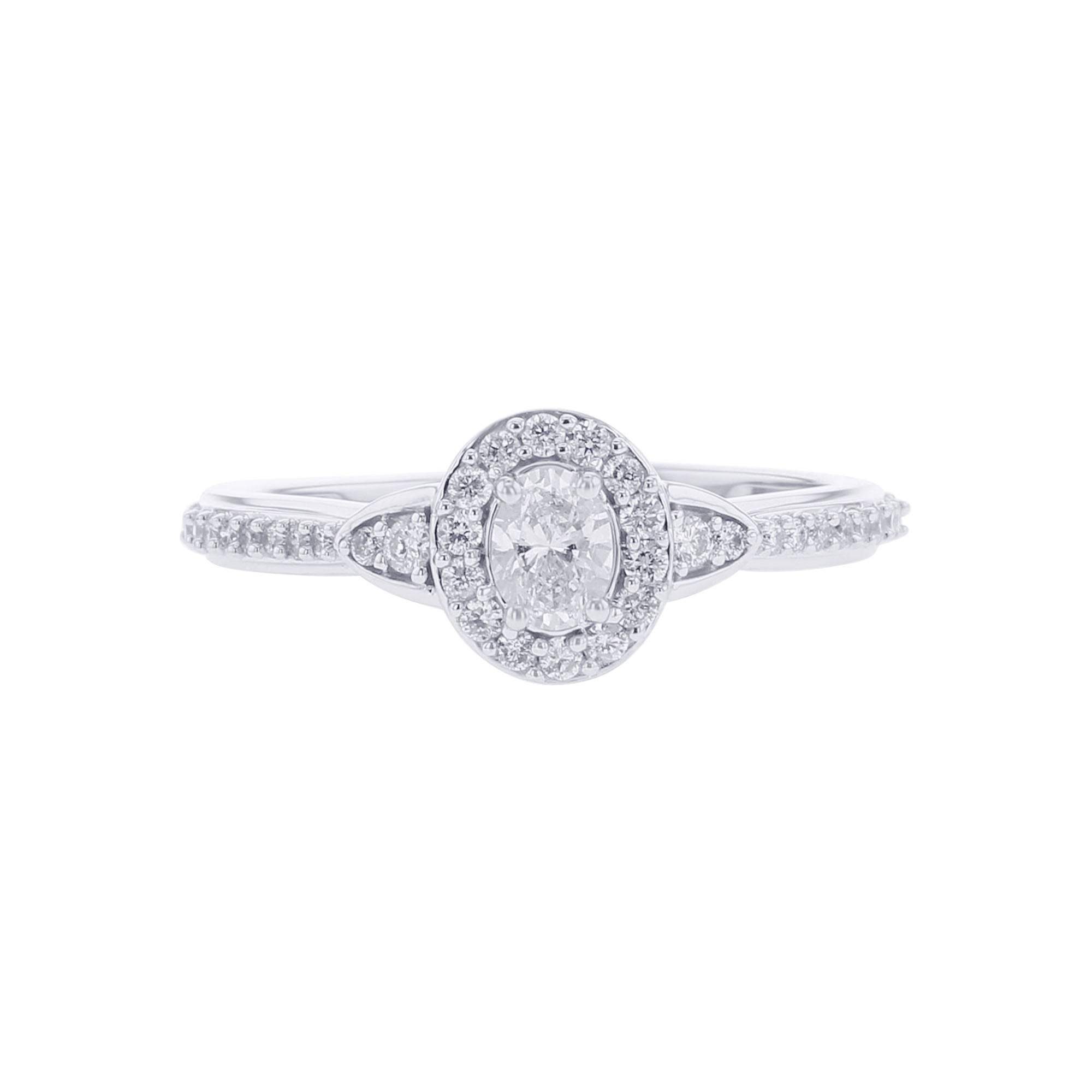 Paola Oval Halo Ready for Love Diamond Engagement Ring – Steven